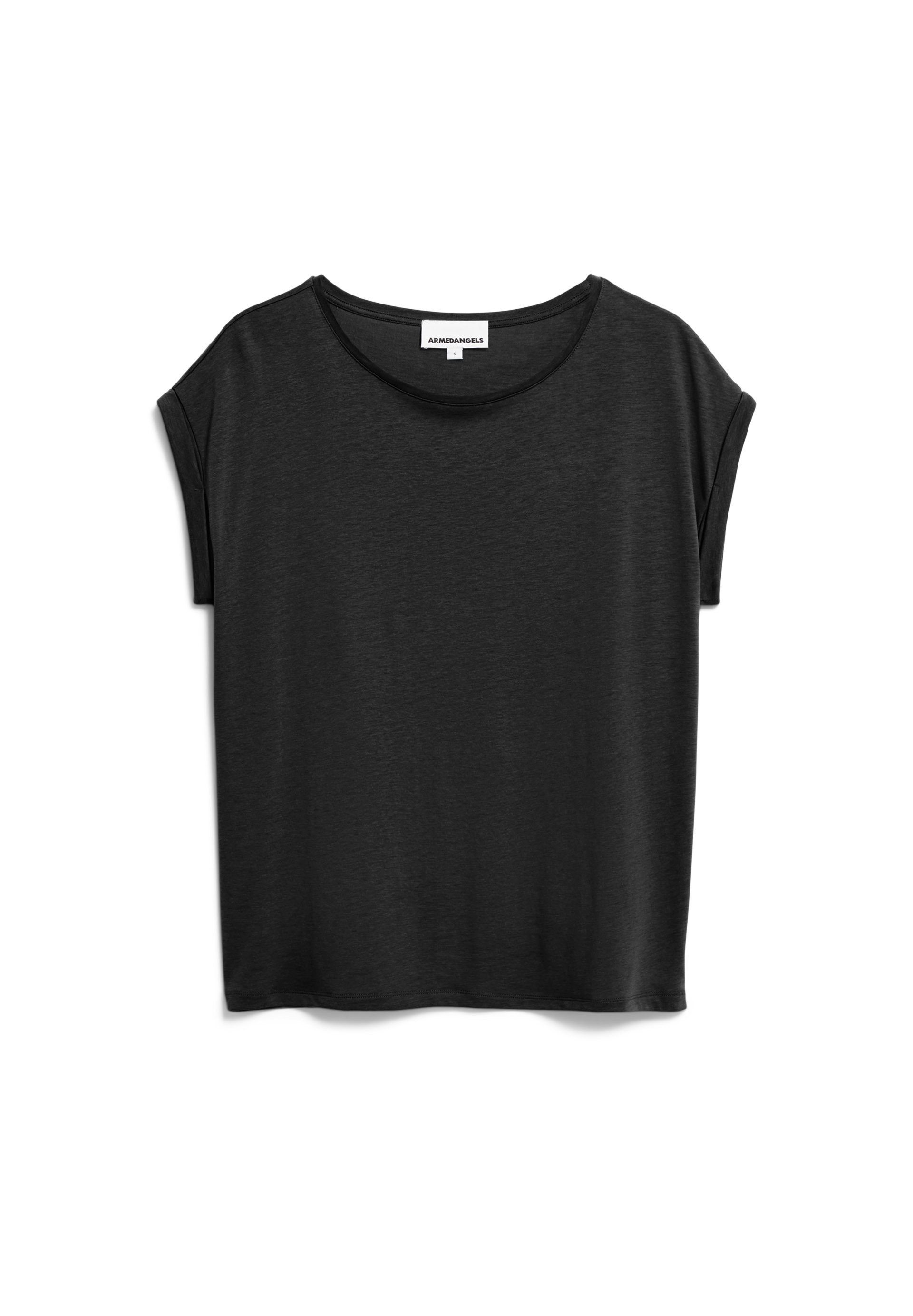 (1-tlg) Damen black empty JILAANA T-Shirt Armedangels