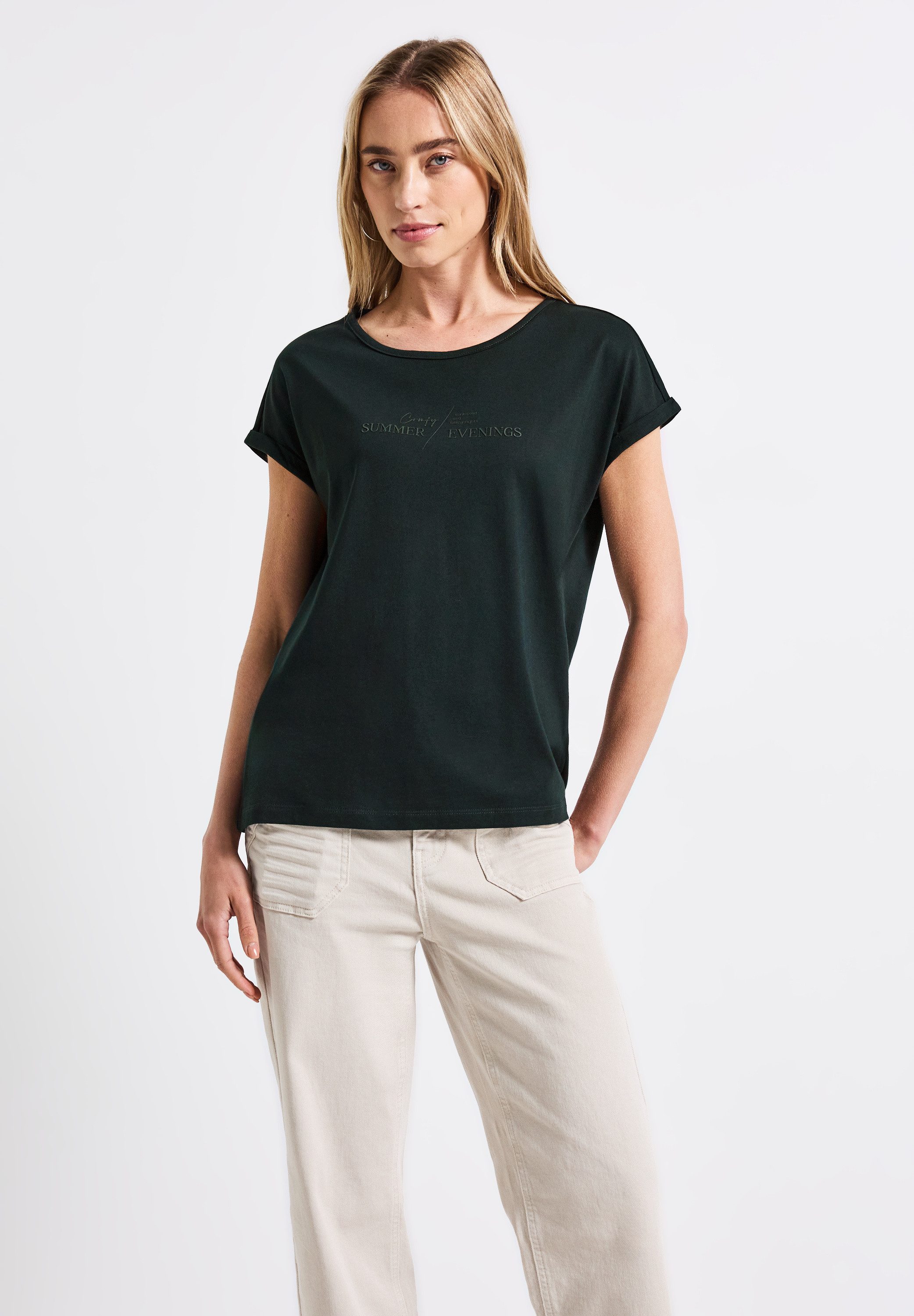 STREET ONE T-Shirt aus Baumwolle mit günstig online kaufen