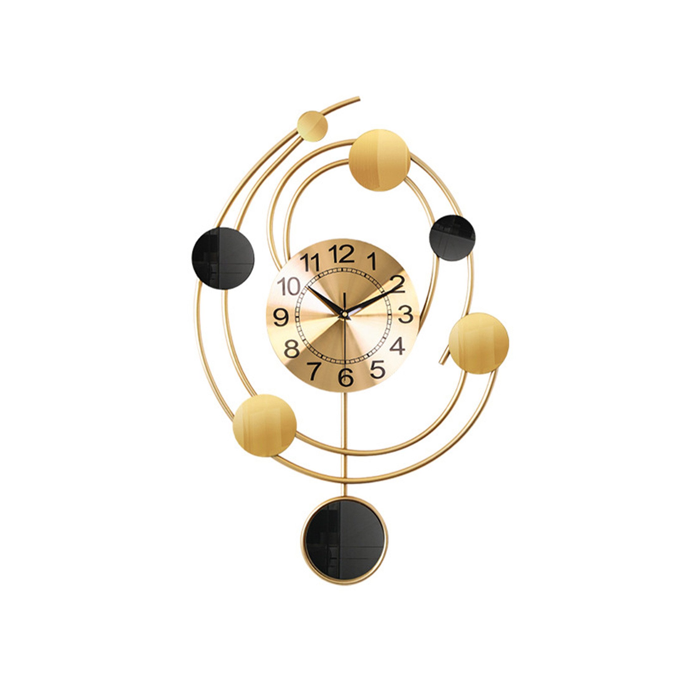 YINDN Wanduhr Metall Wohnzimmer Uhr,40.5 * 64 cm, Wanduhr, günstig online kaufen