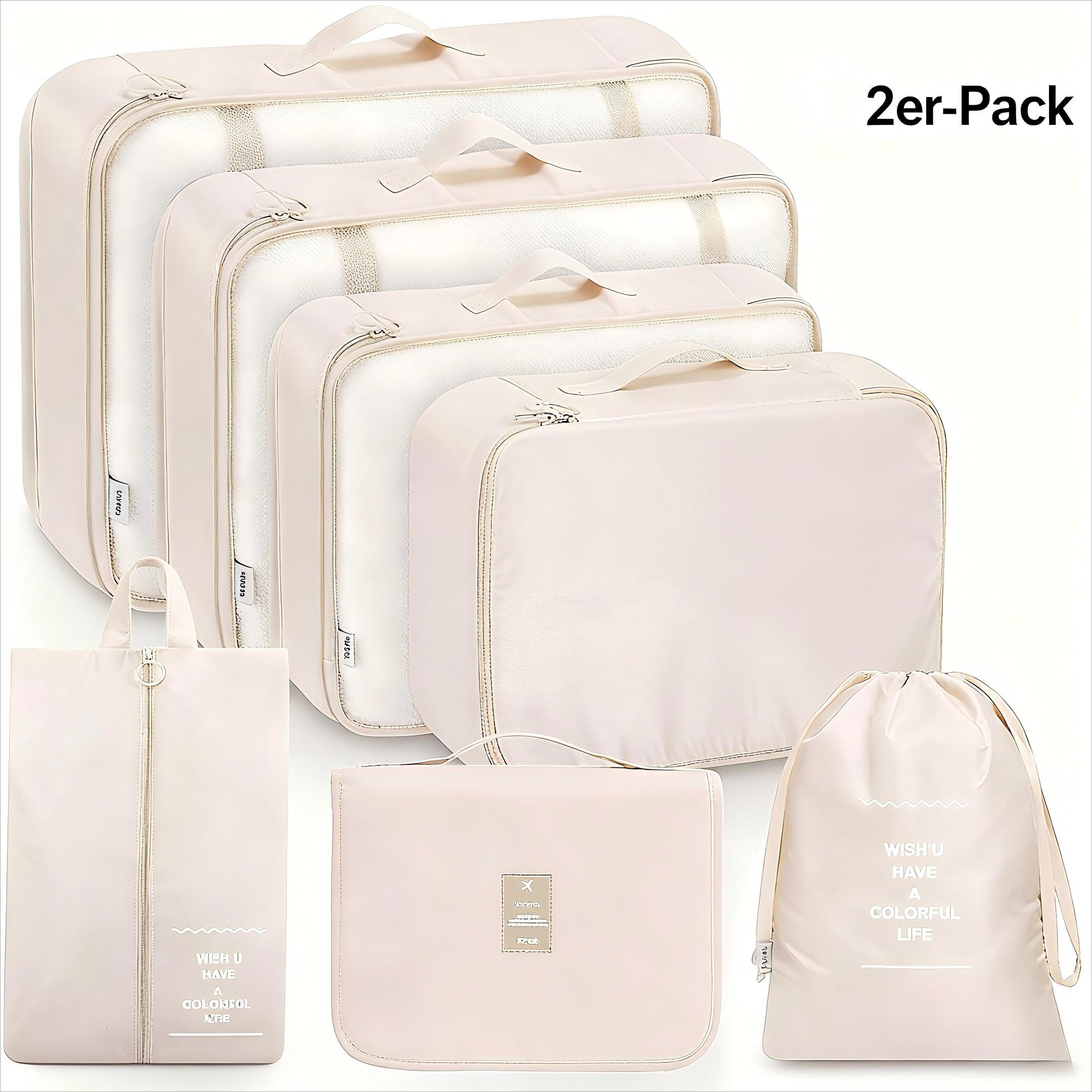 POPOLIC Kofferorganizer Packing Cubes, Kleidertaschen, Koffer Organizer 7-t günstig online kaufen