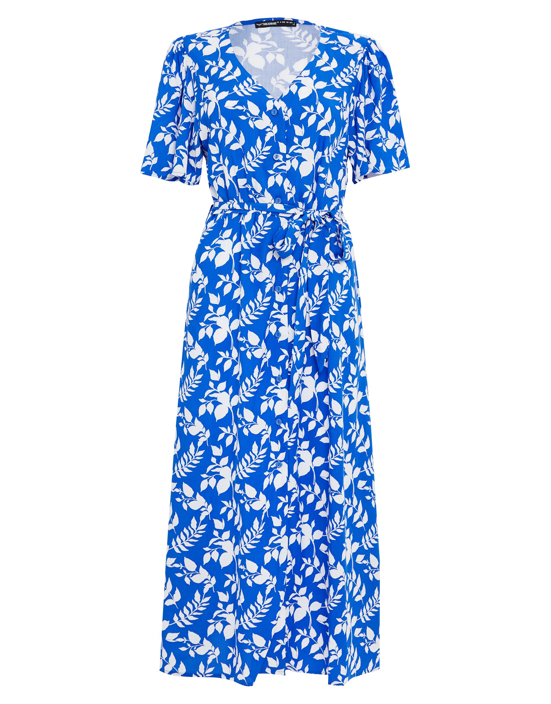 Threadbare Sommerkleid Fruit Pastill mit Bindegürtel