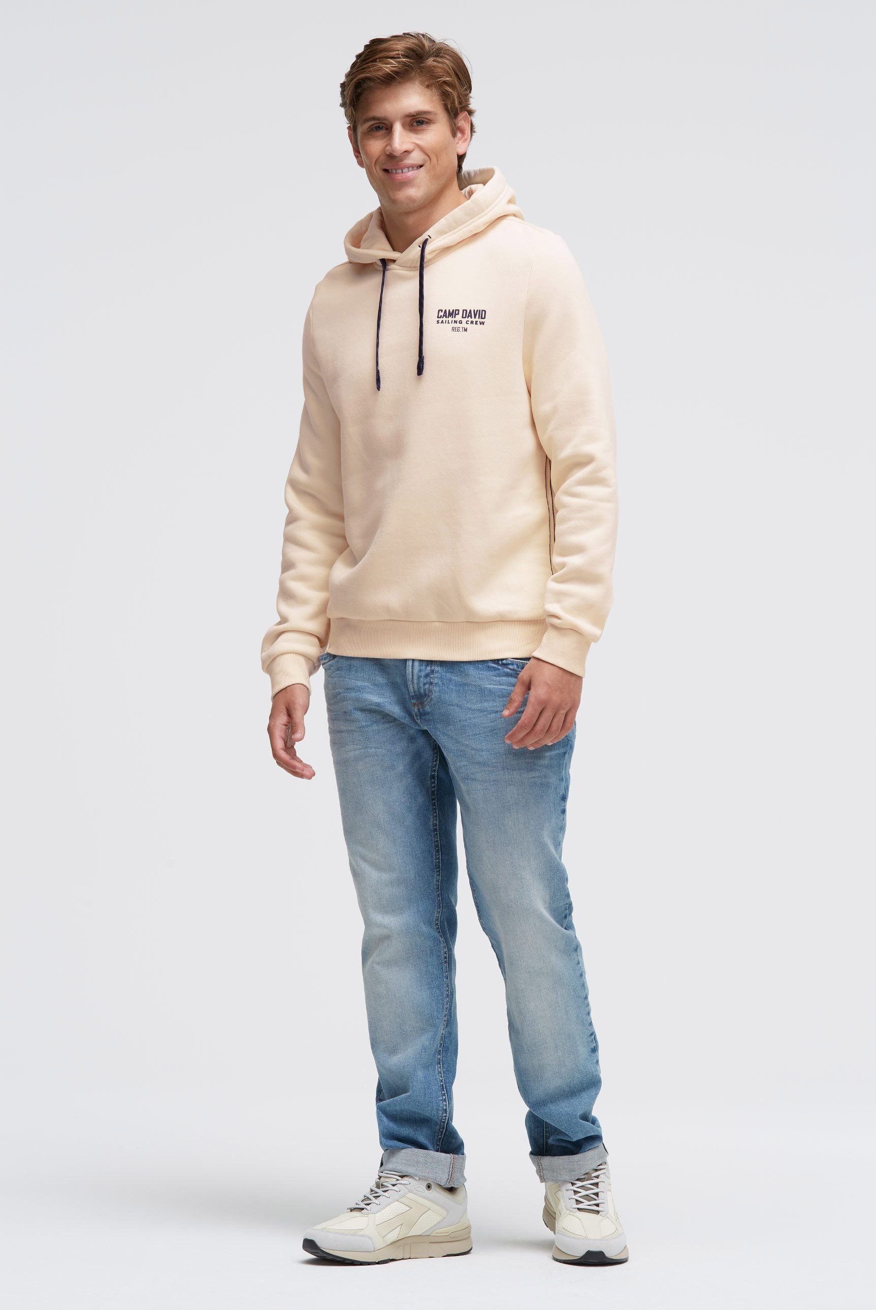 CAMP DAVID Kapuzensweatshirt mit reflektierenden Details