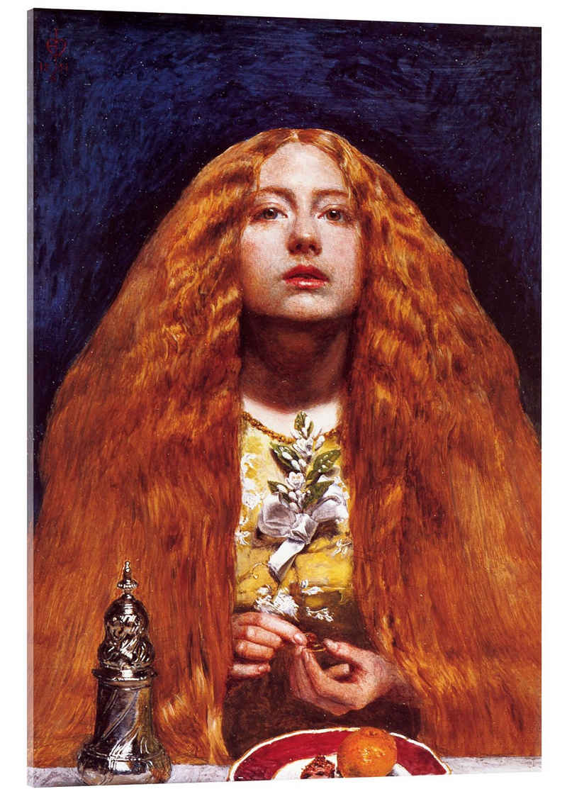 Posterlounge Acrylglasbild Sir John Everett Millais, Die Brautjungfer, Malerei