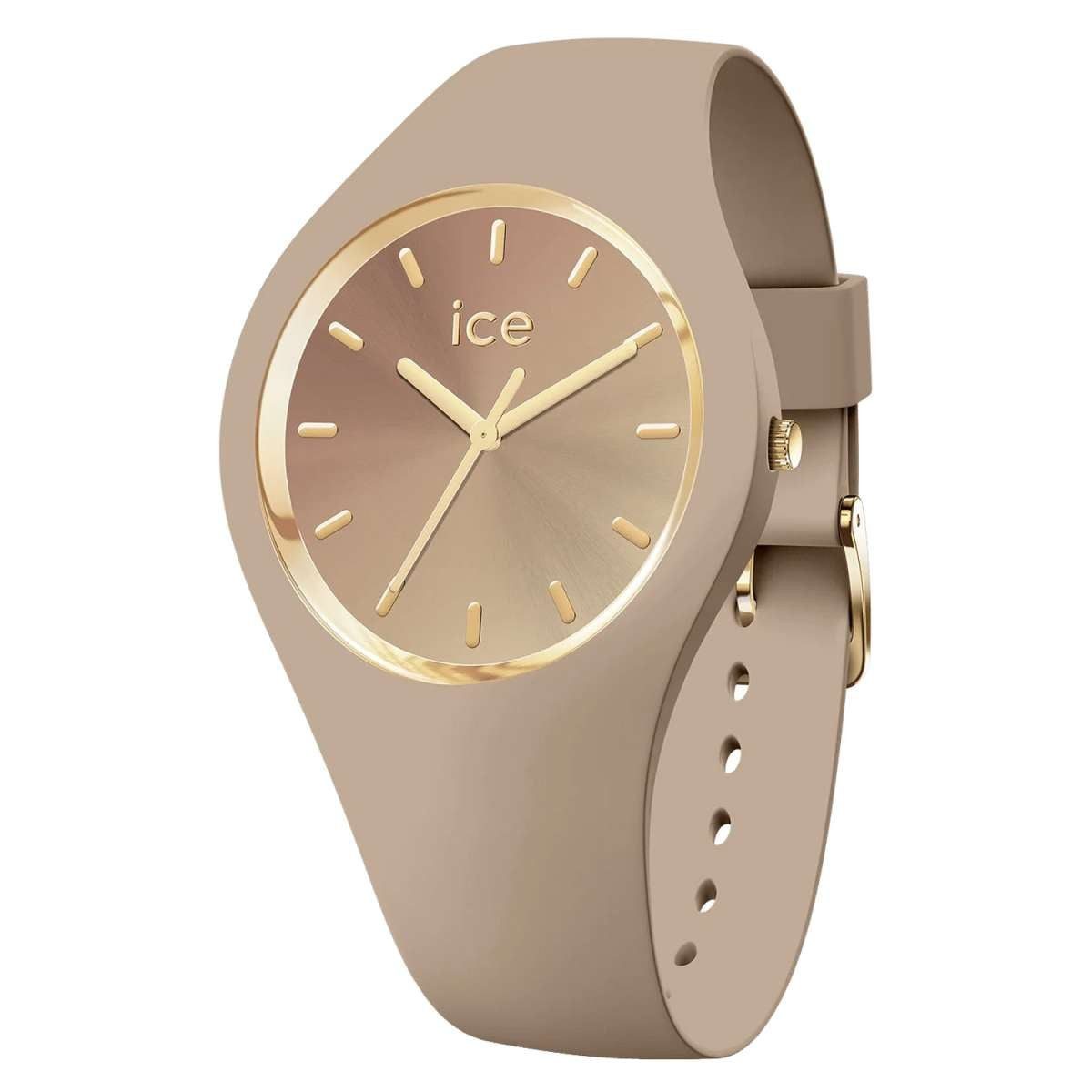 ice-watch Quarzuhr 024984, Damenuhr ICE Sunset M Warm Taupe