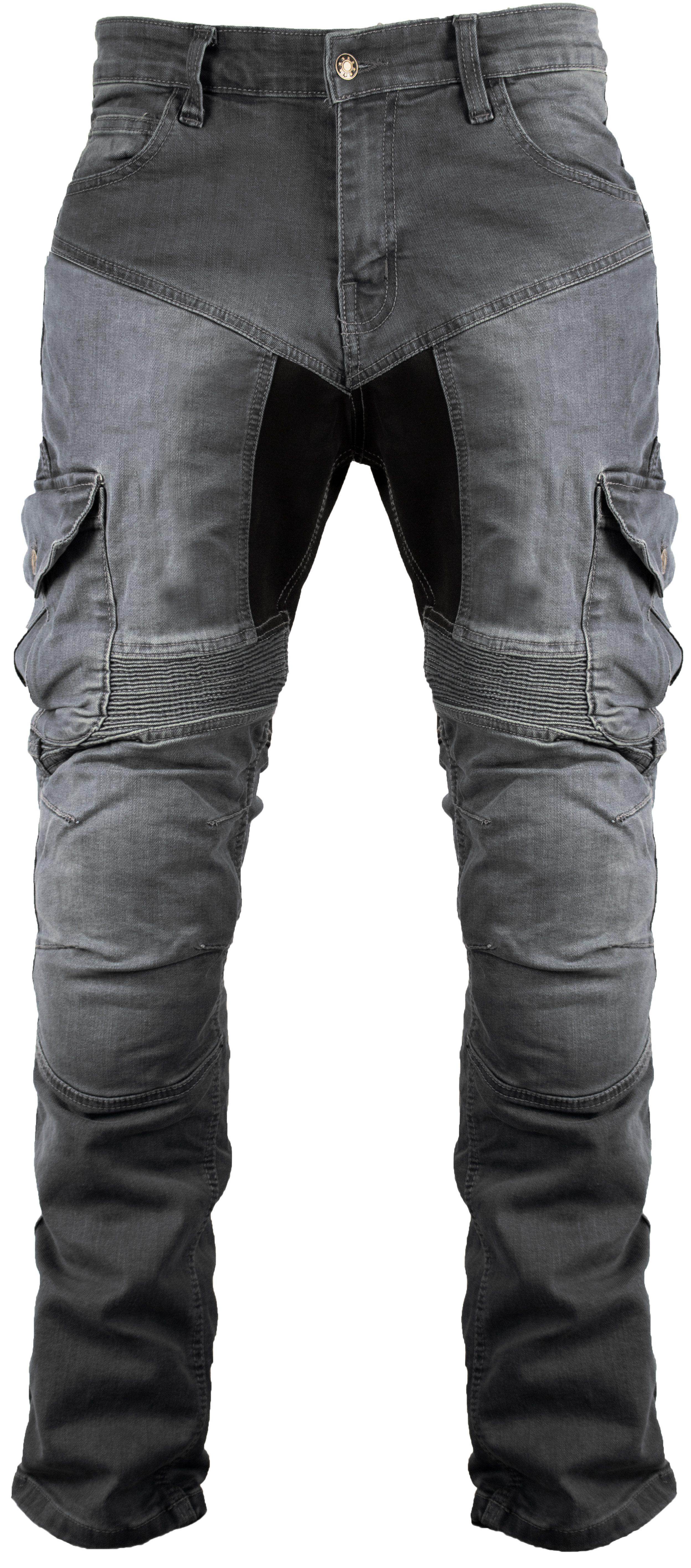 MDM Motorradhose Herren Motorrad Jeans mit Protektoren, Cargo Biker Hose – Bild 2 von 5