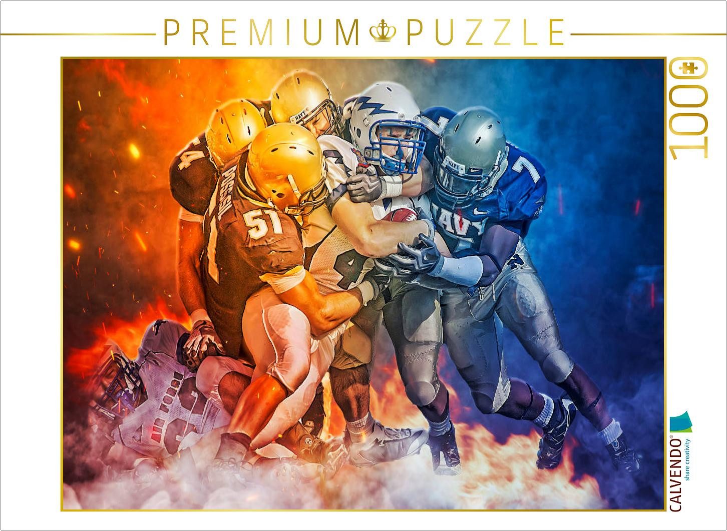 CALVENDO Puzzle CALVENDO Puzzle American Football, 1000 pieces, finished size 25.2 ×, 1000 Puzzleteile