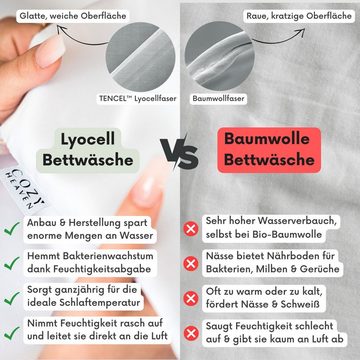 Bettwäsche Luxus Lyocell Bettwäsche, TENCEL™, Atmungsaktiv & Weich, COZY HEAVEN, 100% Lyocell, 2 teilig