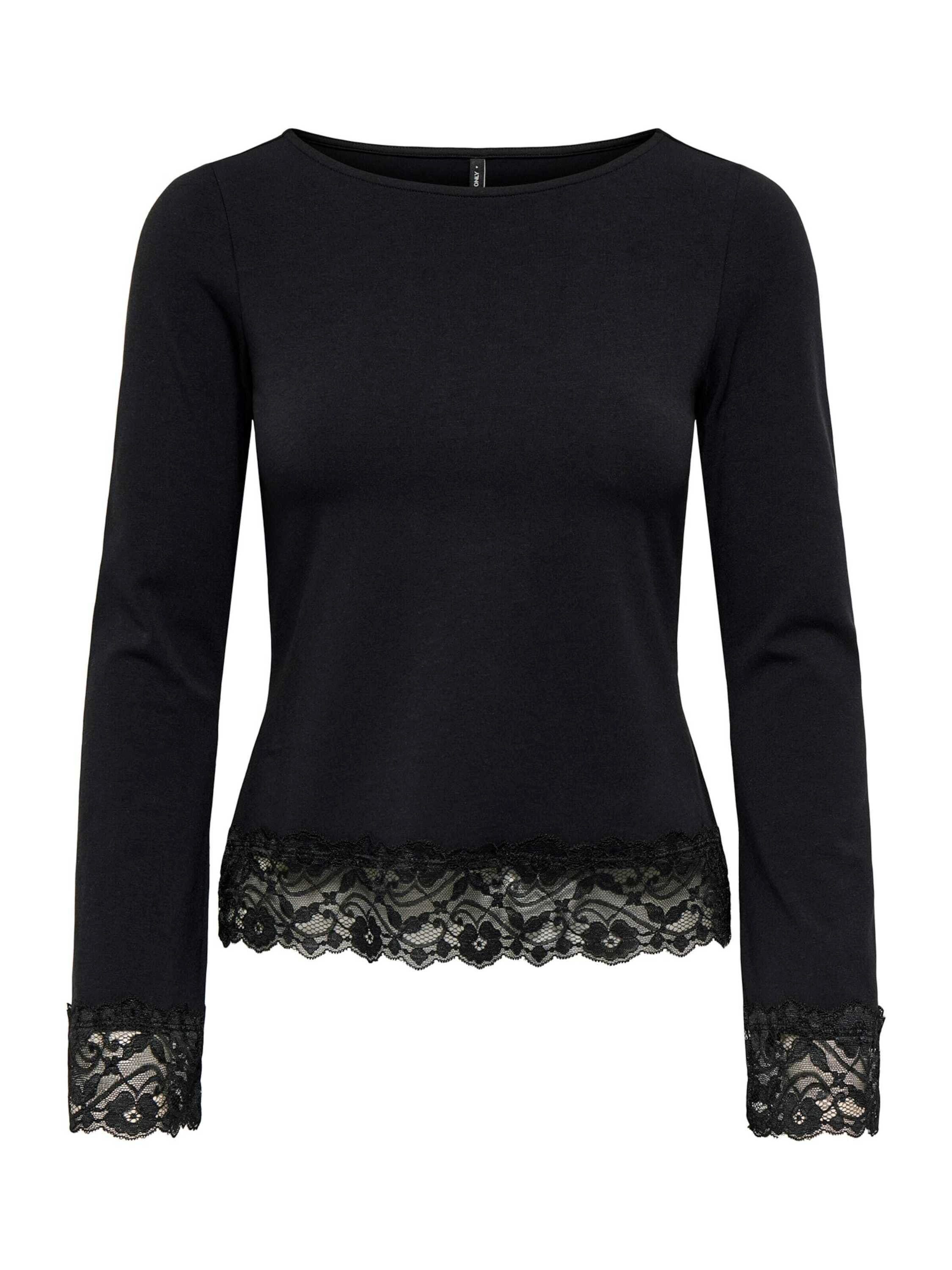 ONLY Langarmshirt ONLLive Love (1-tlg) Spitze