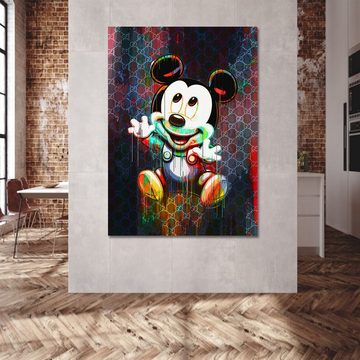 ArtMind XXL-Wandbild Micky Maus Baby, Premium Wandbilder als Poster & gerahmte Leinwand in 4 Größen, Wall Art, Bild, Canva
