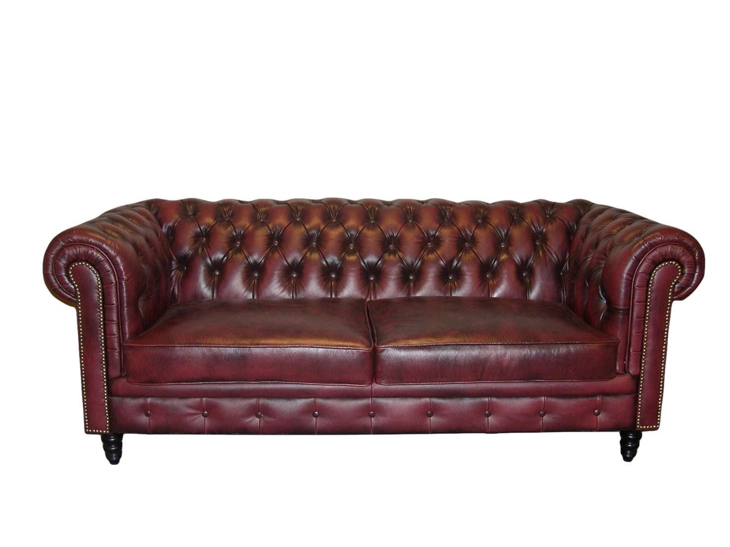 Salottini Polstergarnitur Chesterfield Excellent Sofagarnitur 3/2/1 Polstergarnitur VOLLLEDER, (3-tlg)