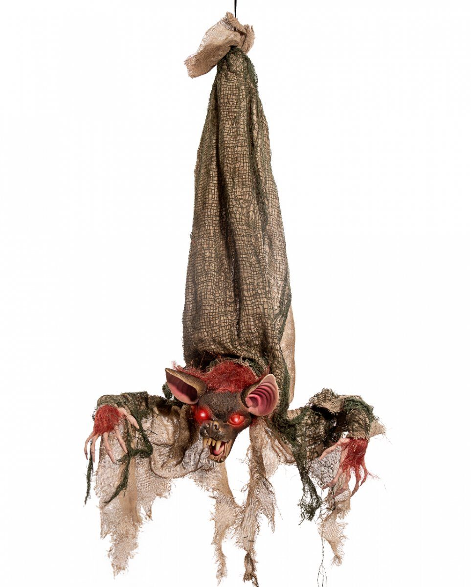Horror-Shop Dekoobjekt Grapschende Fledermaus Animatronic 86cm als Hallow