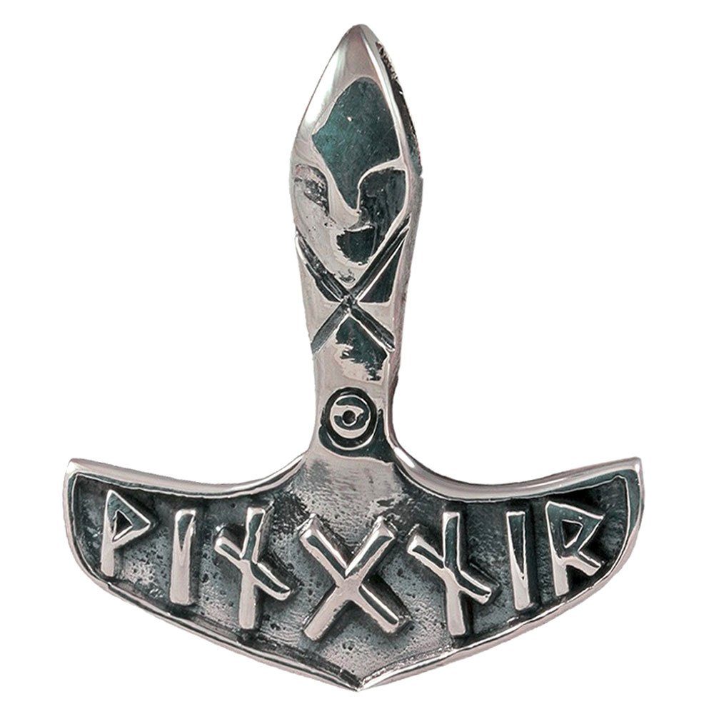 HOPLO Kettenanhänger Thorhammer Vingnir Runen Anhänger 925er Silber  Wikinger Viking Thor Hammer