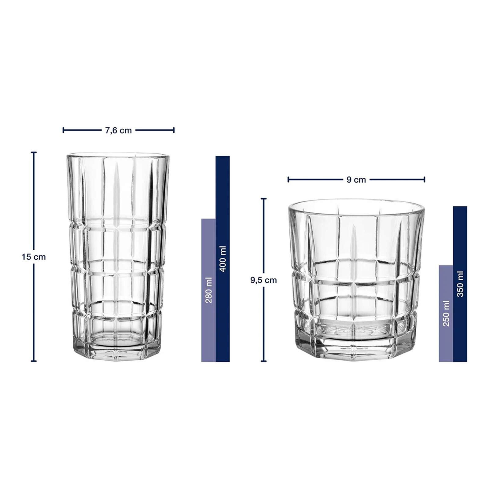 LEONARDO Gläser-Set Spiritii Nova Bargläser 8er Set, 8-tlg., Glas
