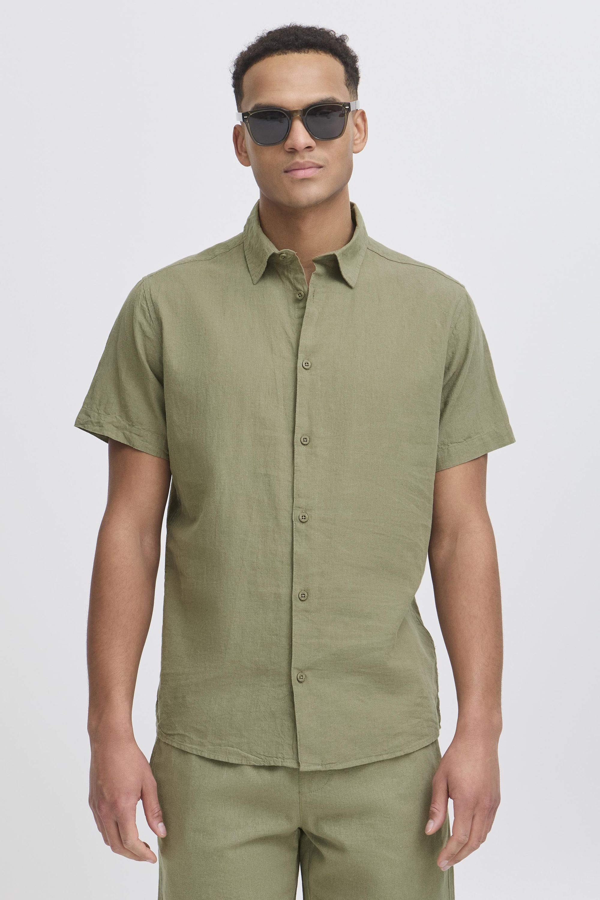 Indicode Leinenhemd IDMonk Sommerliches Leinenhemd günstig online kaufen