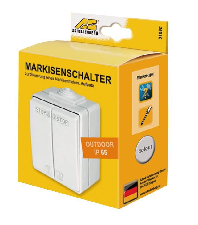 SCHELLENBERG Jalousie Schellenberg Aufputz-Markisenschalter für Aussen