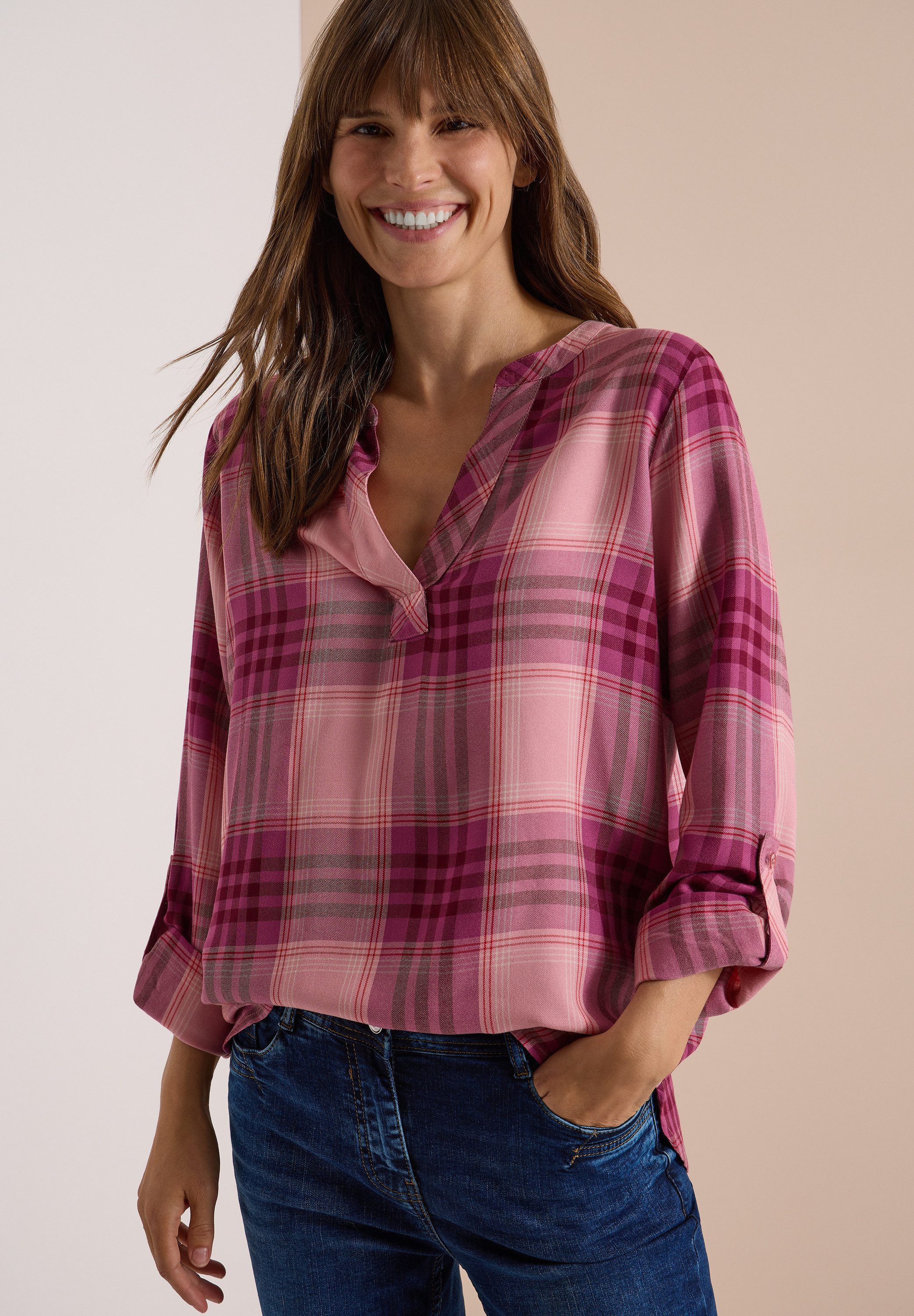 CECIL Shirtbluse aus softer Viskose