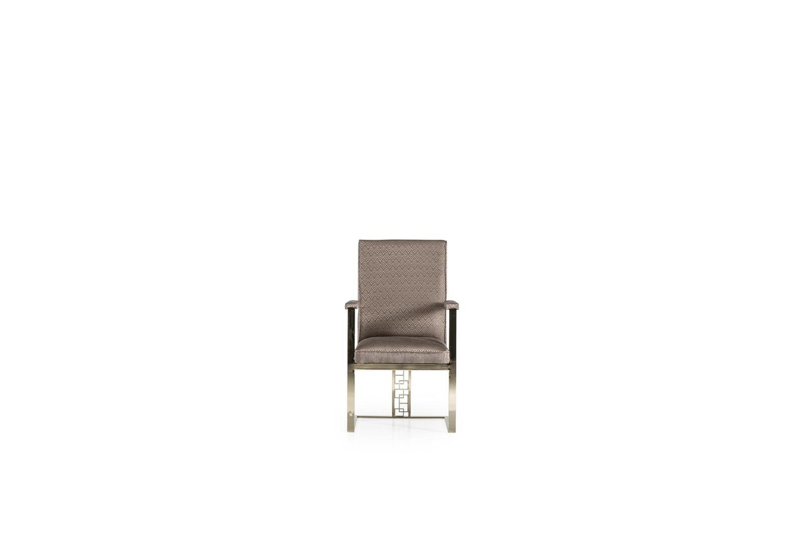 Stühle Design Esszimmerstuhl Modern Grau Stuhl Möbel Luxus JVmoebel Elegantes Schön Esszimmer