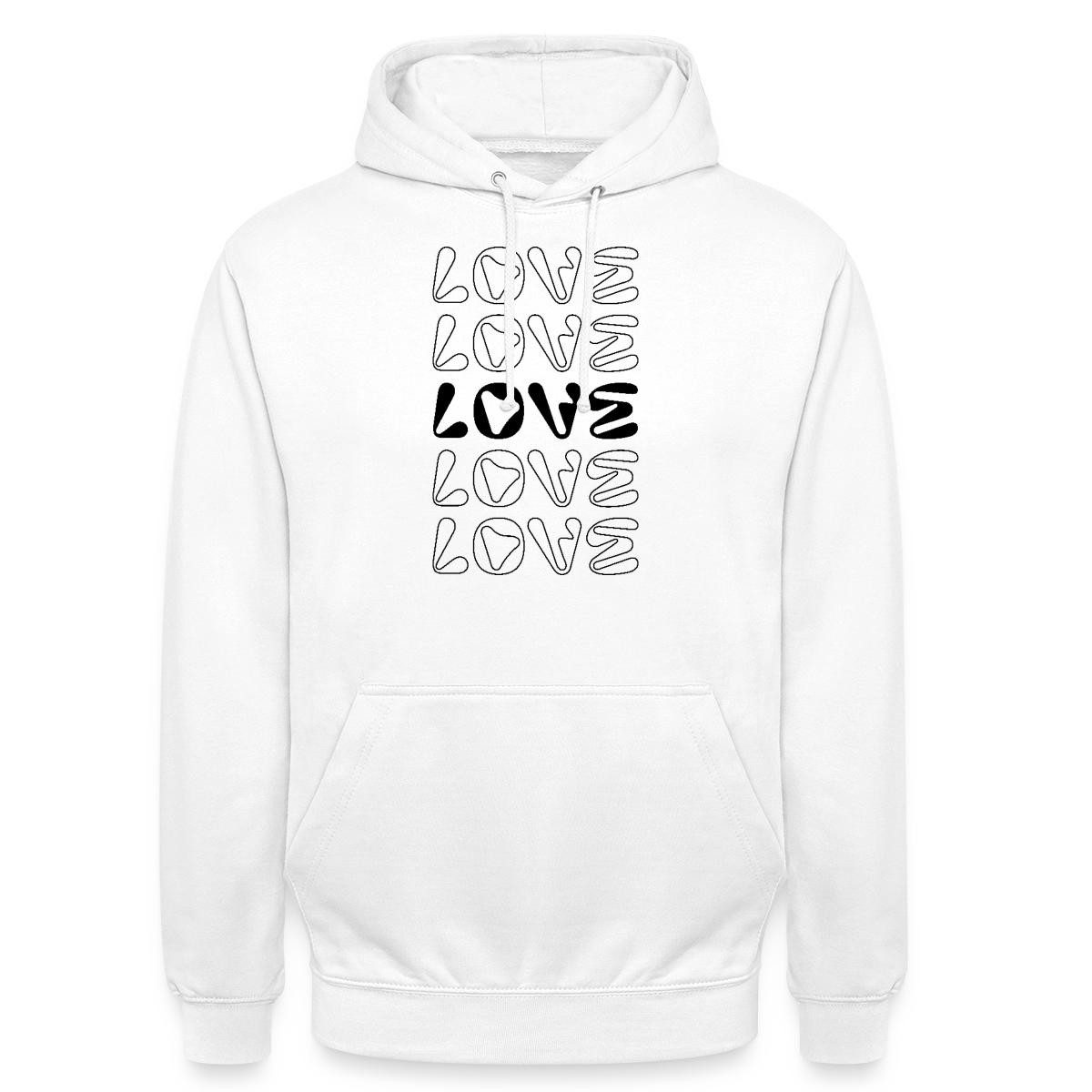 Spreadshirt Hoodie Love Love Love Love Love Unisex Hoodie (1-tlg)