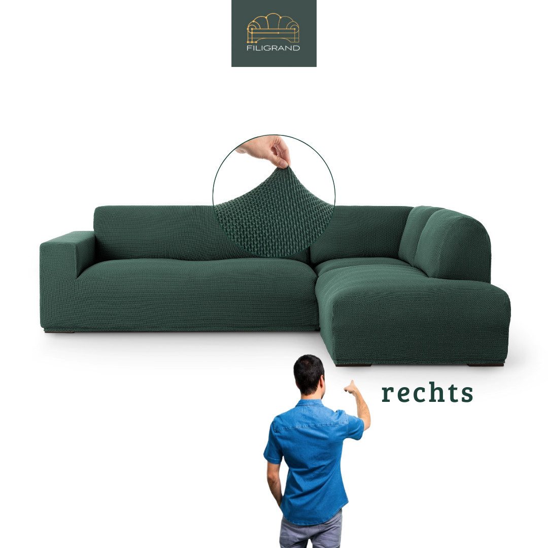 Belmarti Ecksofahusse Bezug für Ecksofa mit Halbinsel rechts/links, elastis günstig online kaufen