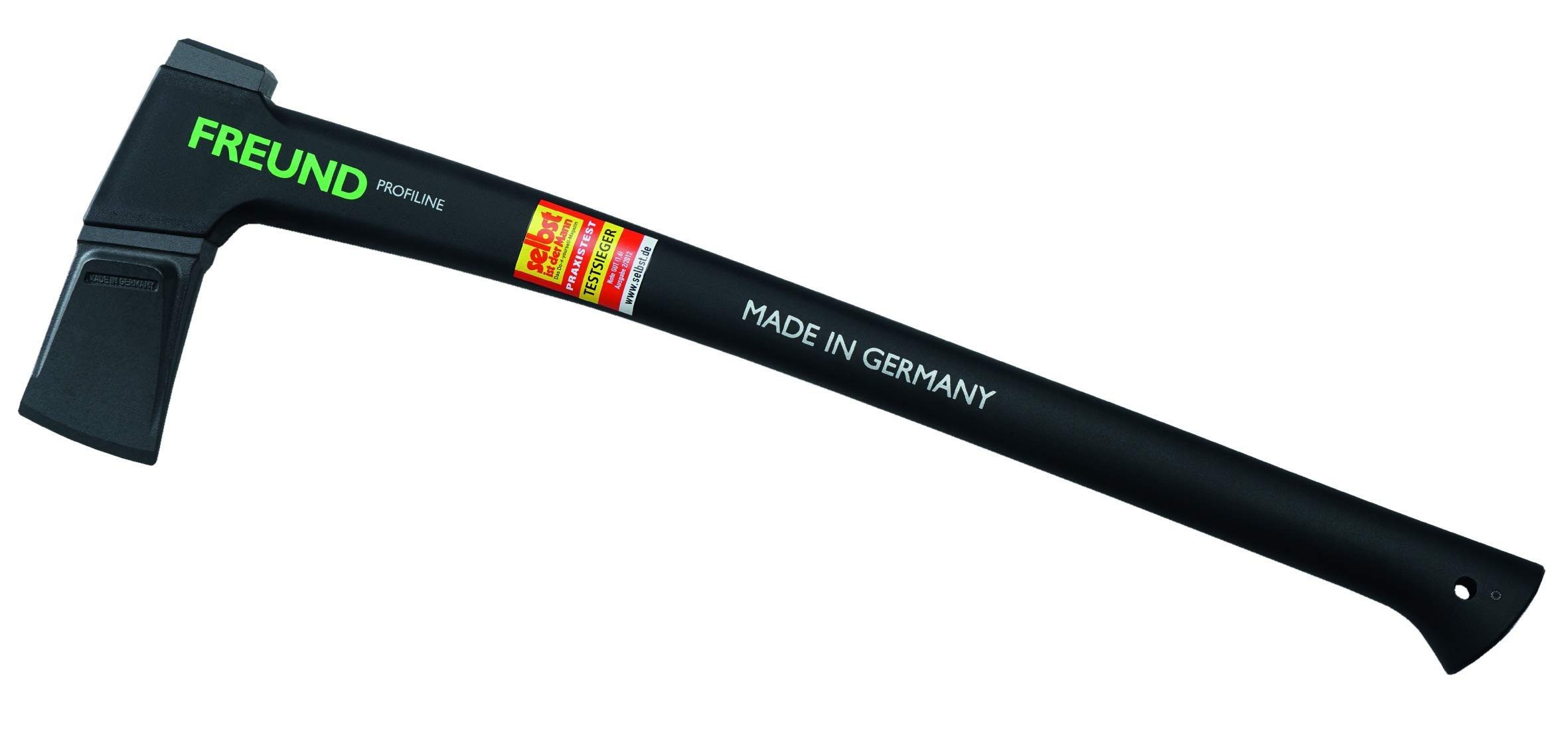Freund Beil Spaltaxt 73 cm inkl. Nagelkopf und Transporthalterung, Holzbeil aus geschmiedetem Stahl