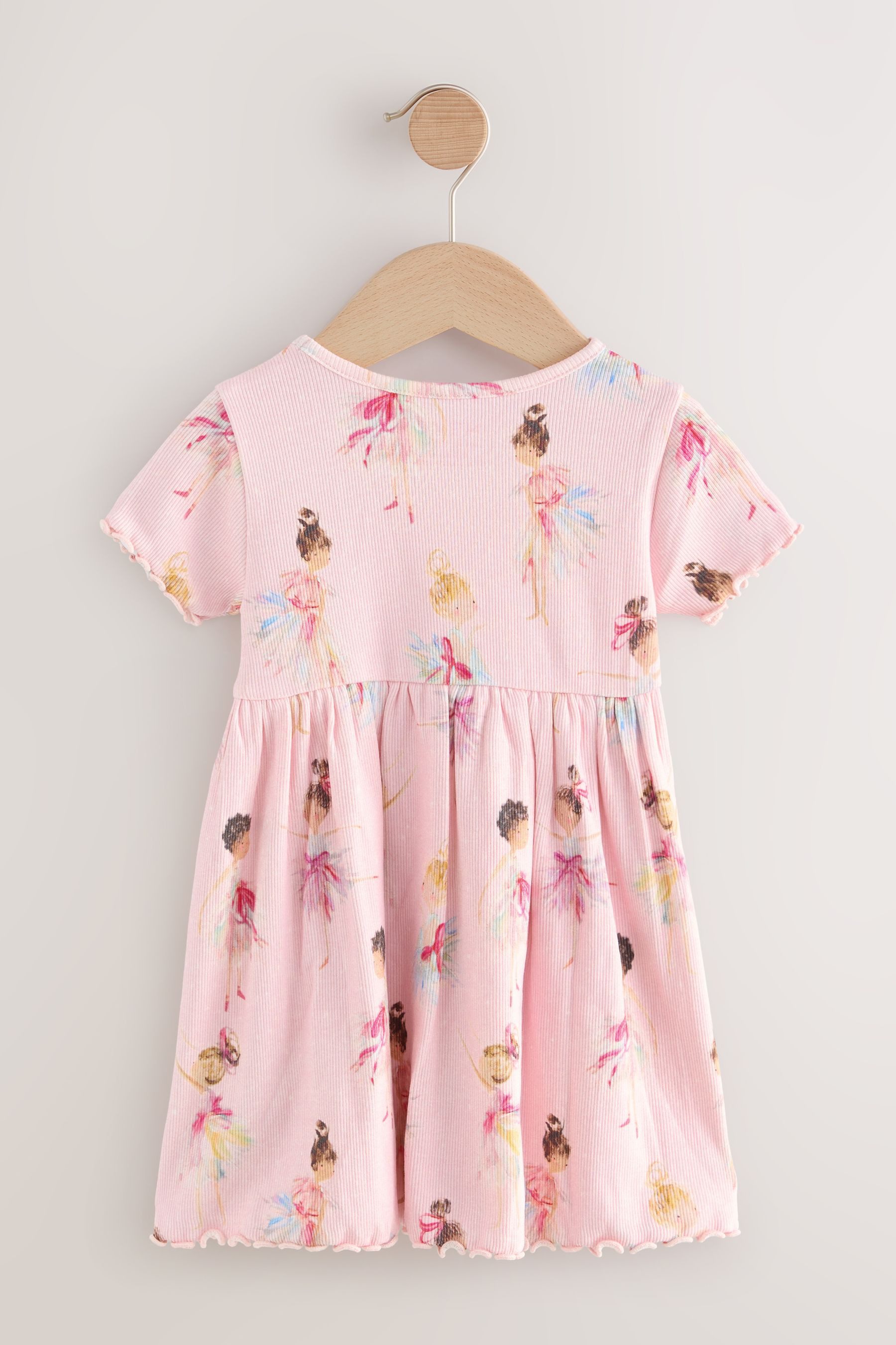 Next Jerseykleid Kurzärmeliges, geripptes Jersey-Kleid (1-tlg) günstig online kaufen