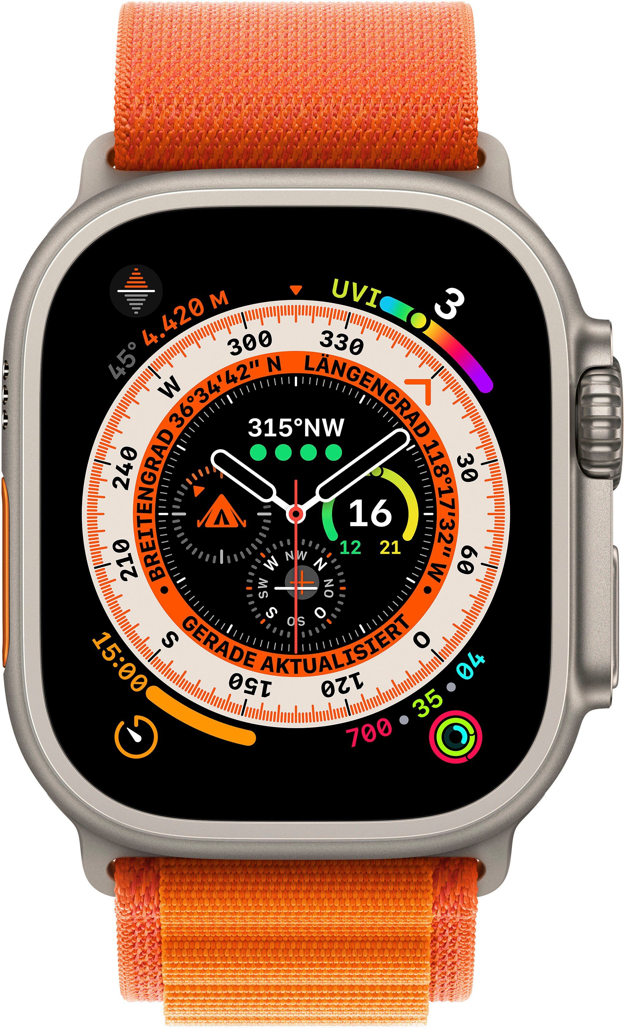 Apple Watch Ultra GPS + Orange S Alpine Anforderungen Cellular extreme für 49mm S Gemacht Watch, Alpine