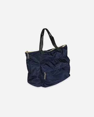 Becksöndergaard Shopper Relon Tania Tote Bag - Schultertasche Damen mit Reißverschluss, aus recycltem Polyester in Blau 42x52 cm