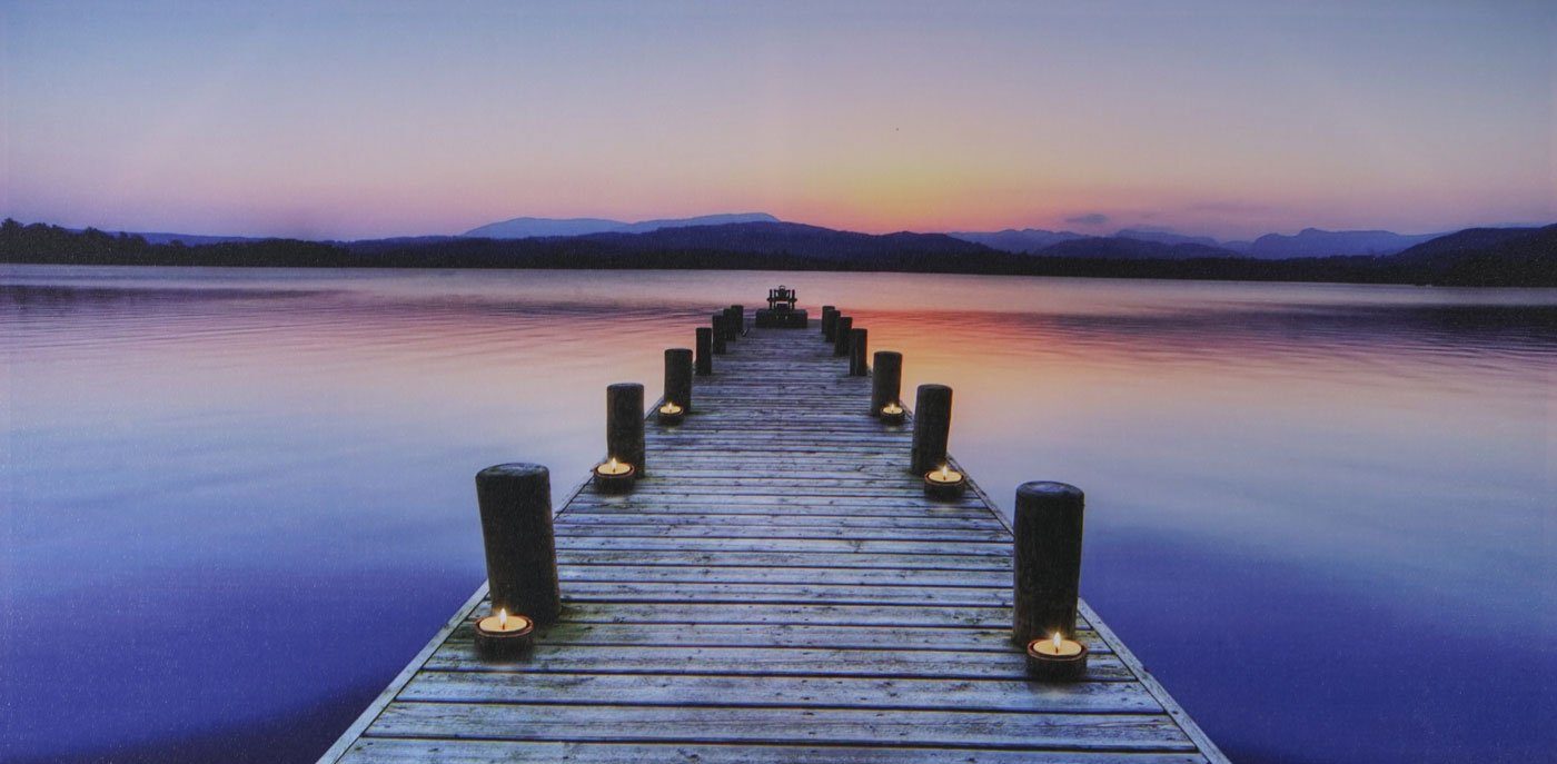 MCW LED-Bild LED-Bild-T, MVG zertifiziert, schöner Leuchteffekt, mit Timer günstig online kaufen