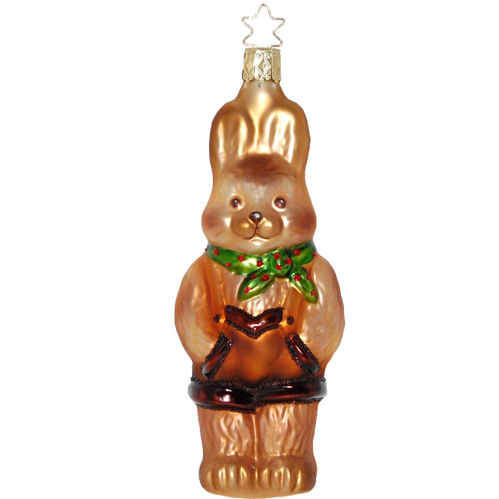 INGE-GLAS® Christbaumschmuck der Hase Märchenfigur Der Hase und der Igel (1-tlg), mundgeblasen, handbemalt