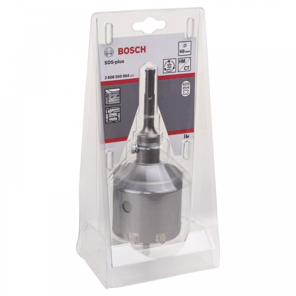 - Einteilig Bohrkrone SDS-Plus Hohlbk - Bohrkrone mm Ø 2608550064 silber, BOSCH - 68