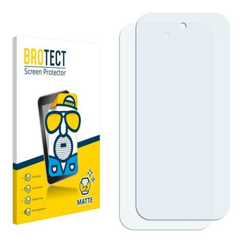 BROTECT Schutzfolie für Vtech Kidizoom Snap Touch, Displayschutzfolie, 2 Stück, Folie matt entspiegelt