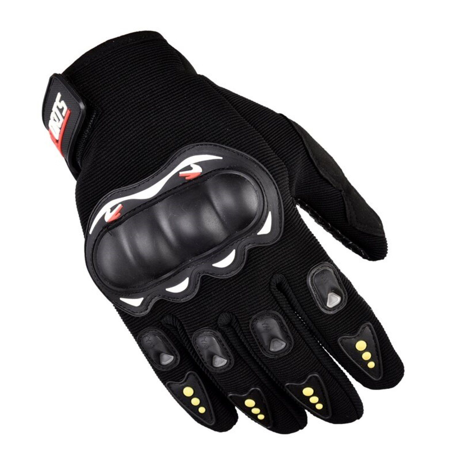 Motorrad-Handyhandschuhe Motorradhandschuhe Knöchelschutz mit Anti-Rutsch-Schicht COFI 1453 Schwarz