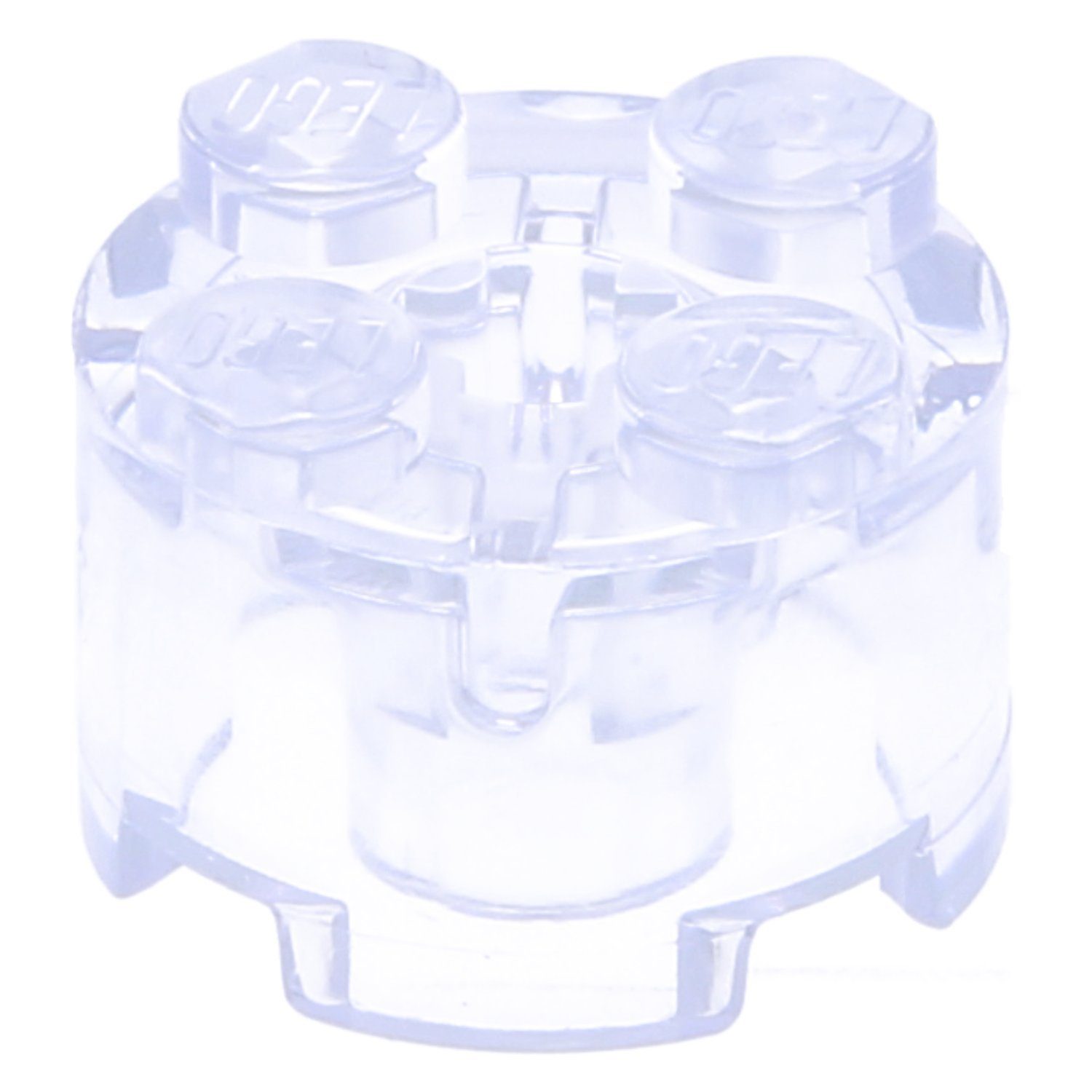 LEGO® 100x LEGO Stein 2x2 mit Achsloch, Transparent Spielbausteine