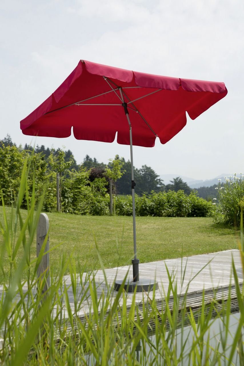 Schneider Schirme Sonnenschirm Schneider Sonnenschirm Locarno rot 180 x 120 cm