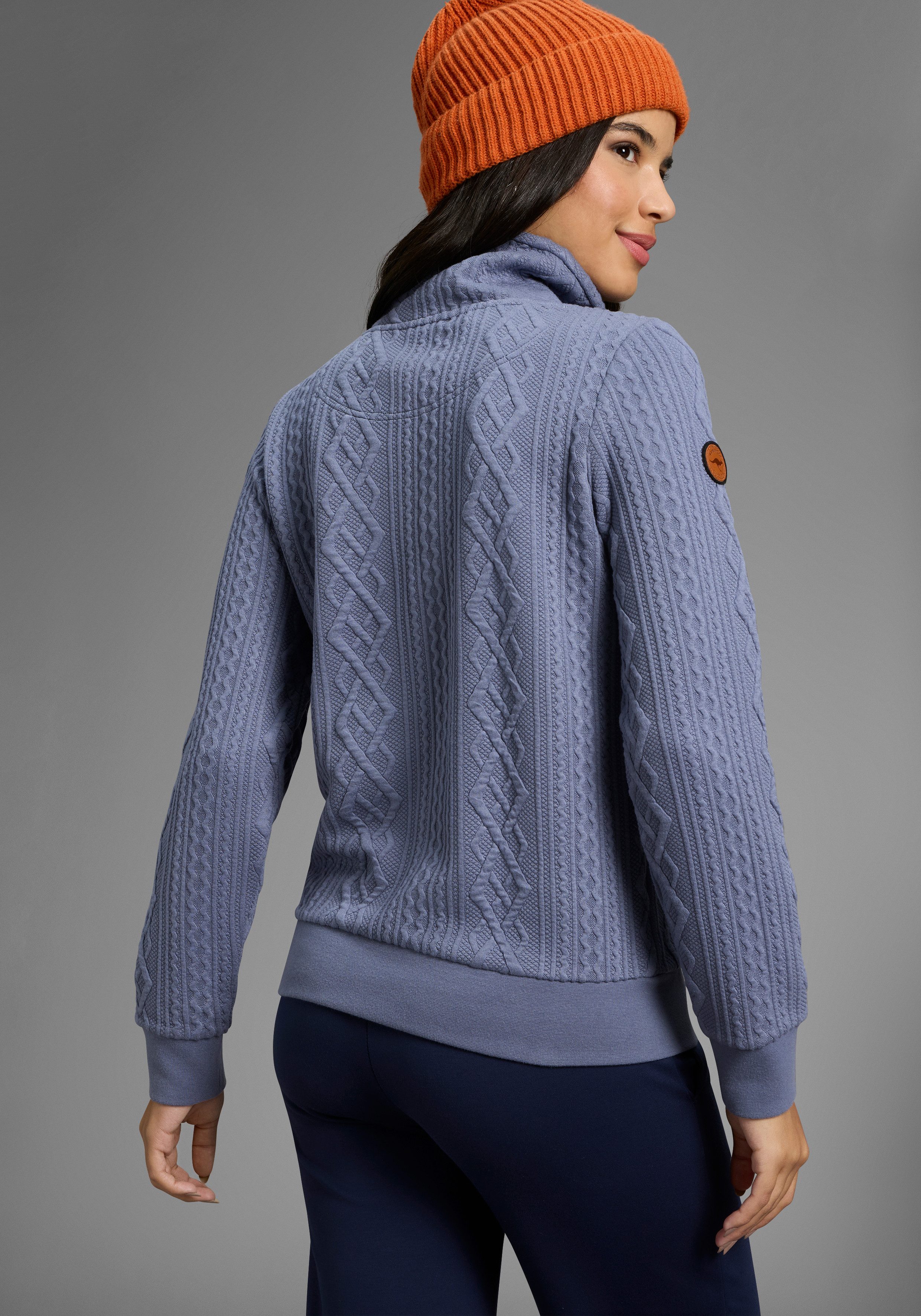 KangaROOS Sweatshirt mit kuschelig hohem Kragen günstig online kaufen