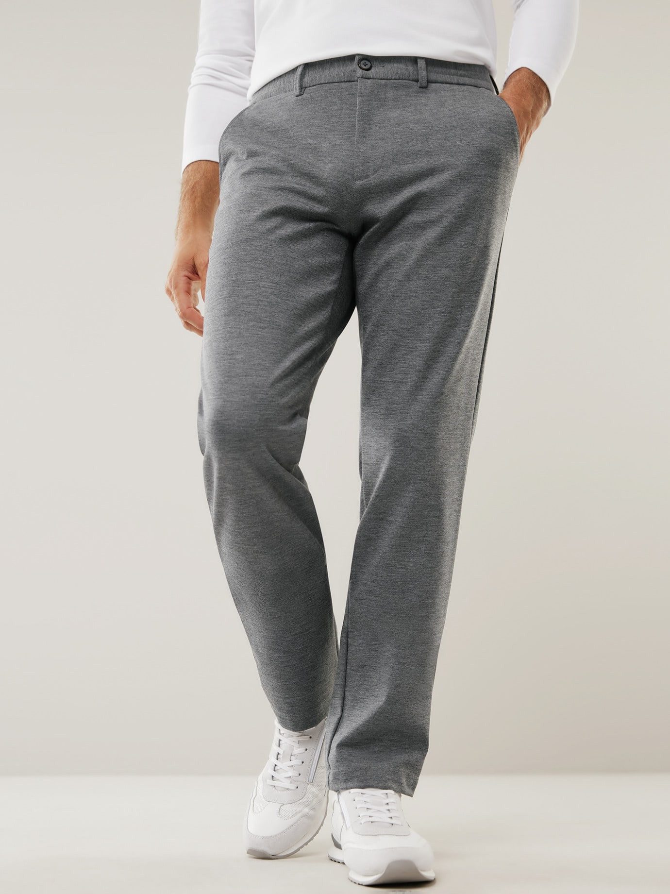 Walbusch Anzughose Herren Travelhose Modern Fit bügelfrei, modern, bügelfrei
