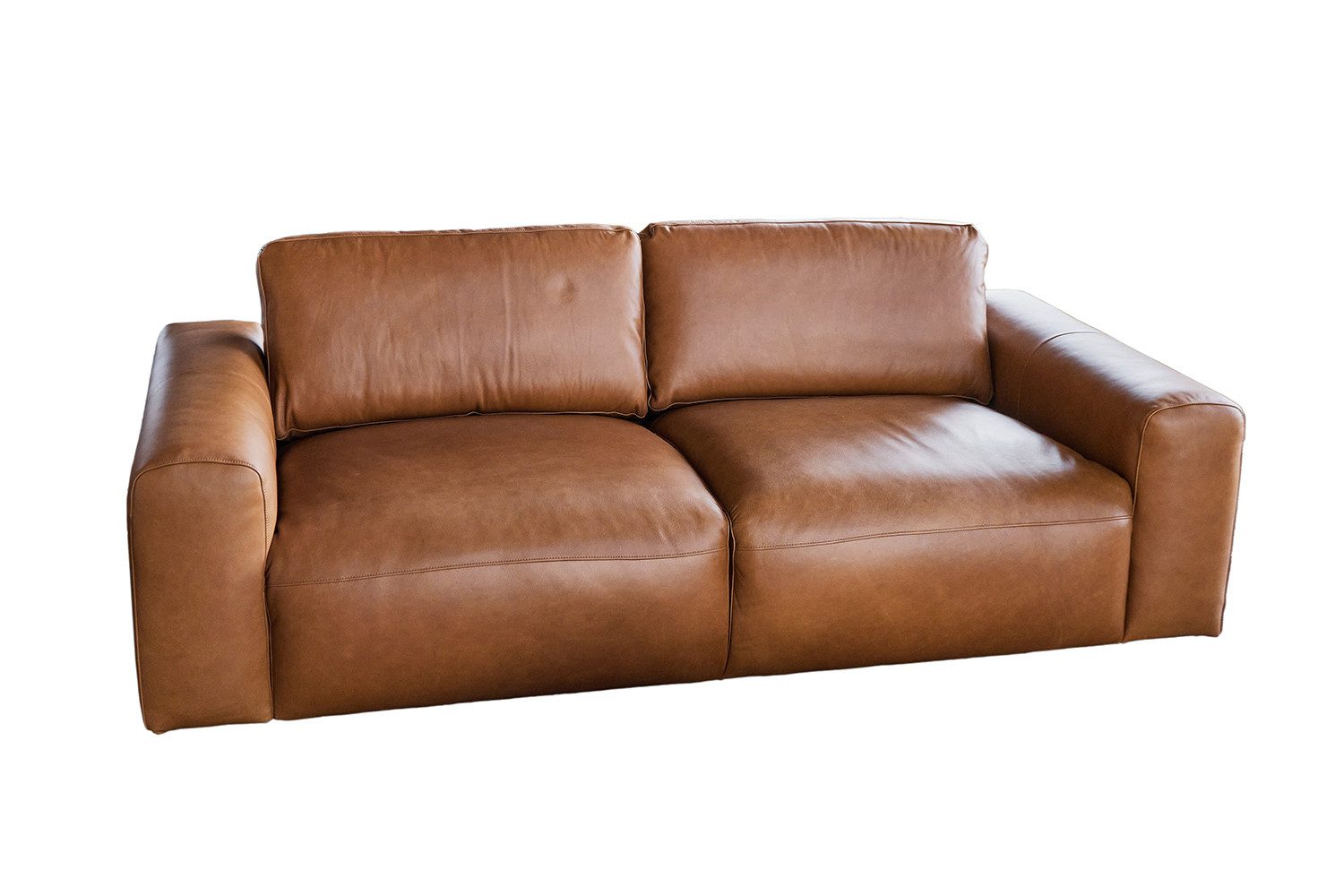 KAWOLA Sofa BODHI Leder Couch - Gemütlichkeit - Wohnzimmer Sofa, Modernes S günstig online kaufen