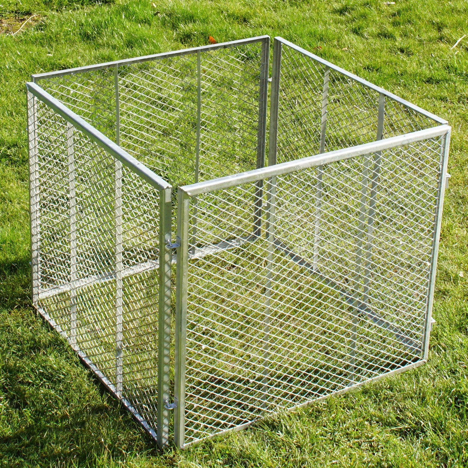 Holmwerk Komposter Komposter Metallkomposter 80x80 x70 cm Streckmetall Gart günstig online kaufen