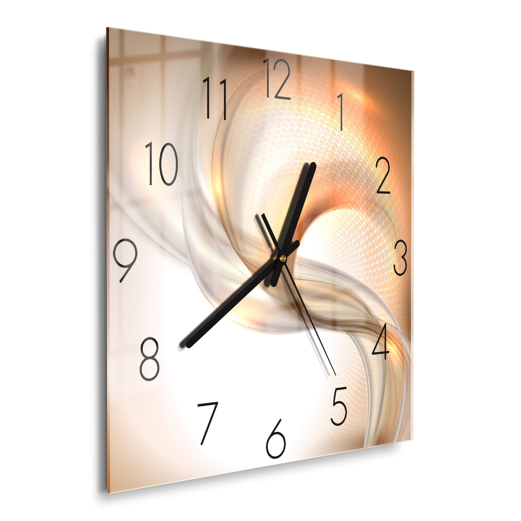 DEQORI Wanduhr 'Schwingungen im Licht' (Glas günstig online kaufen