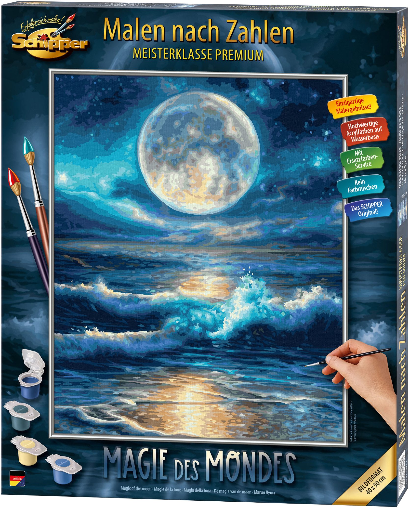 Schipper Malen nach Zahlen Meisterklasse Premium - Magie des Mondes, Made in Germany