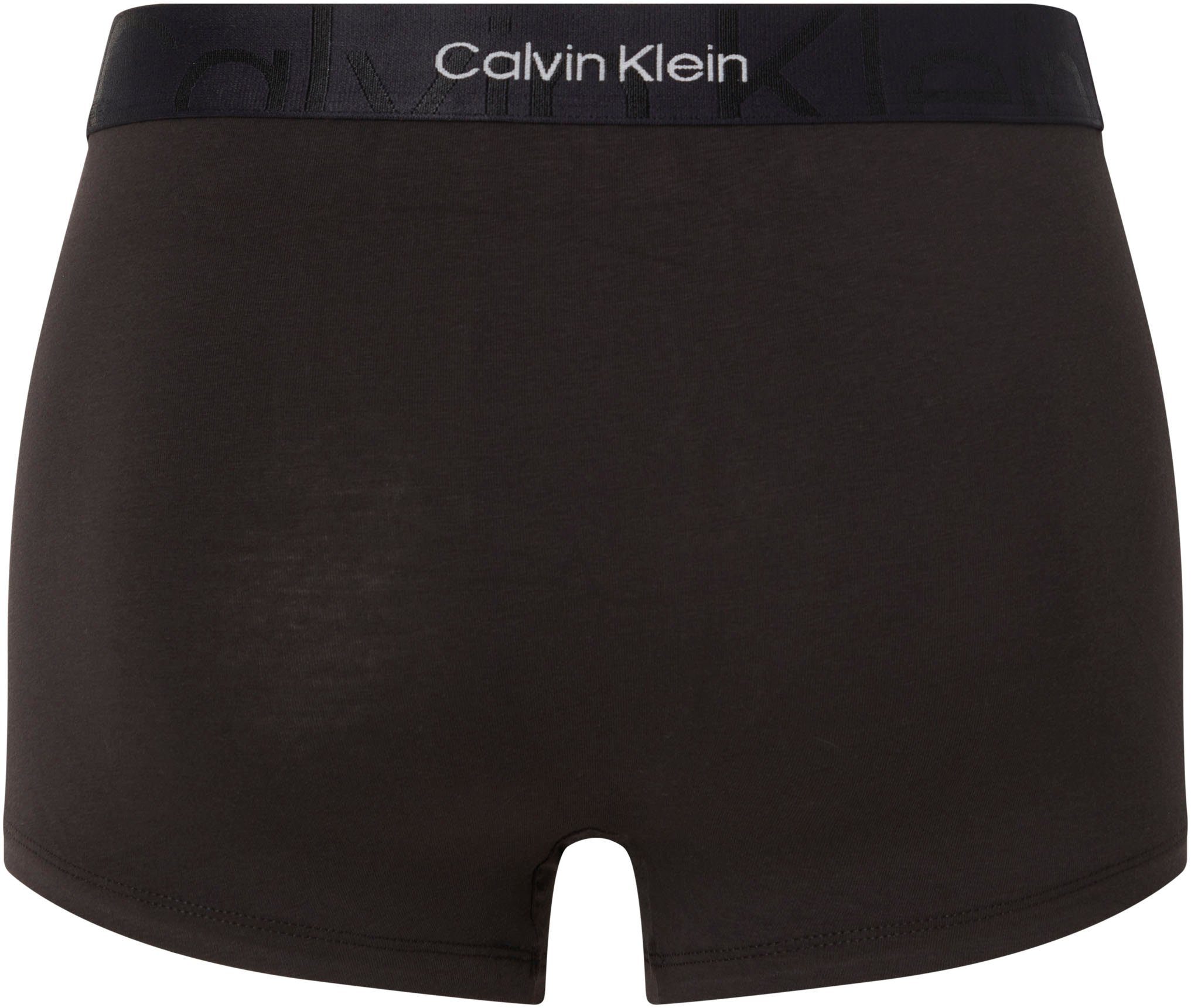 Calvin Klein Logoschriftzug Boxer Underwear Wäschebund schwarz mit am
