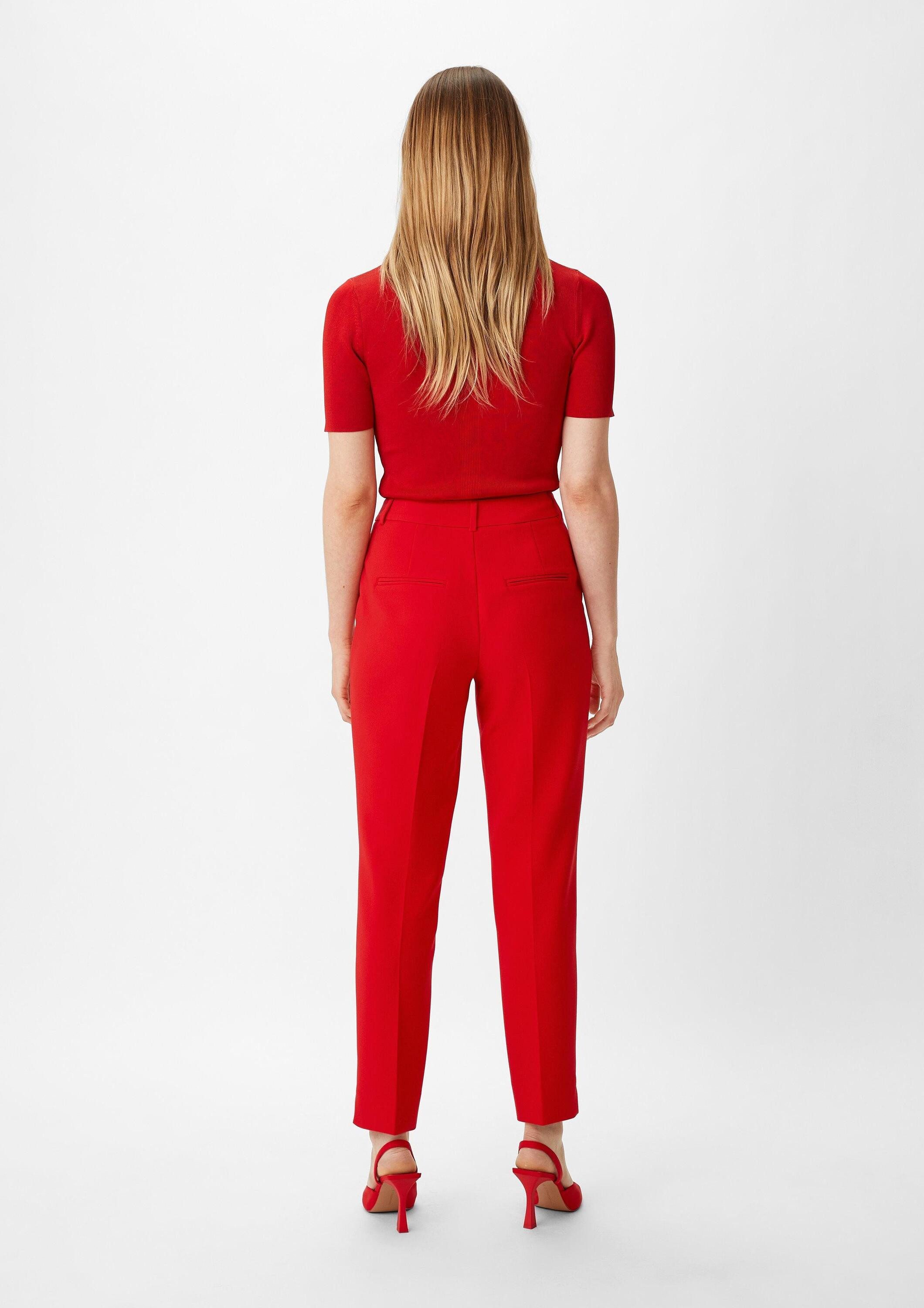 comma 7/8-Hose Hose Slim: Slim Leg-Hose aus Viskosemix