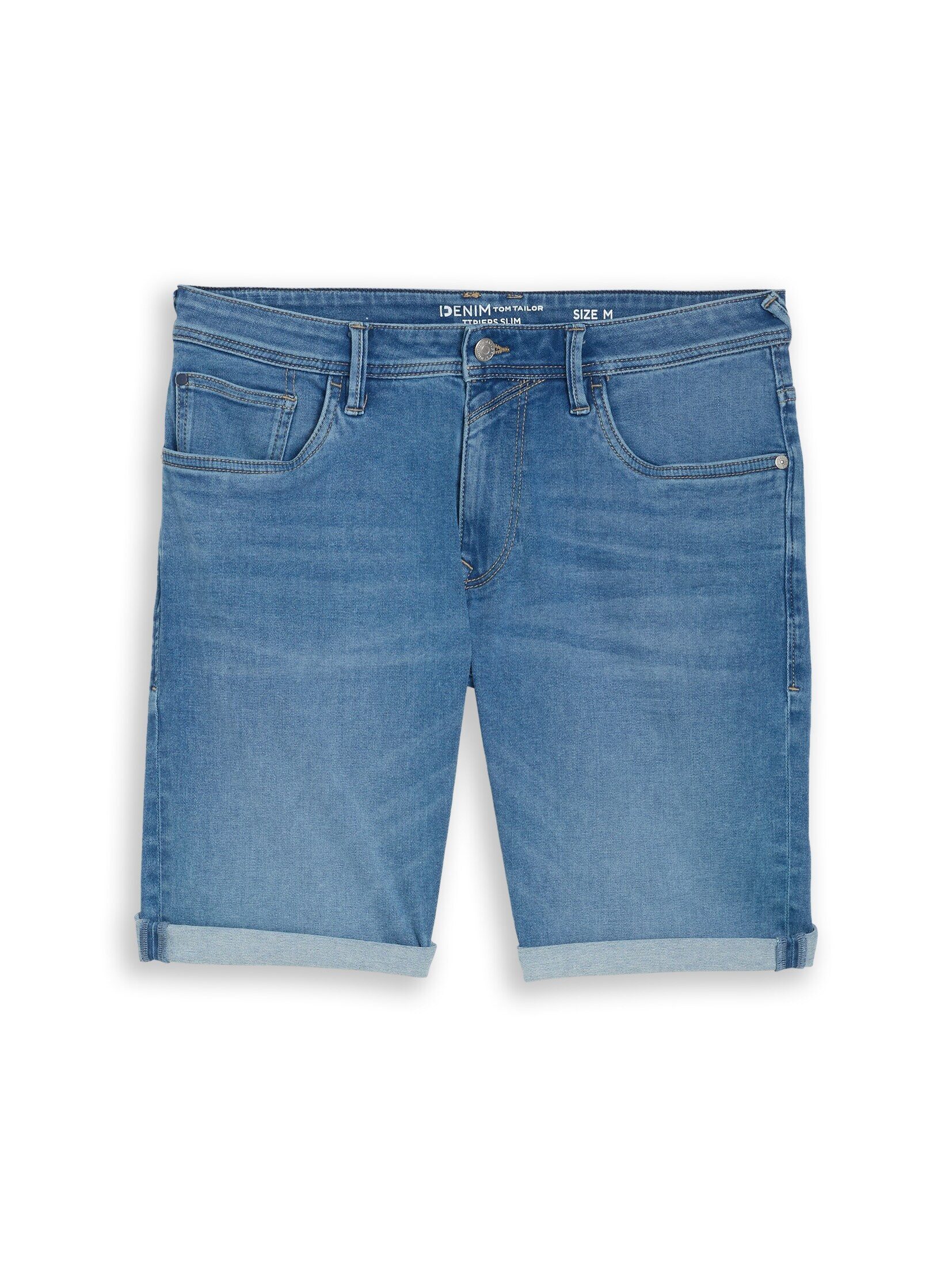 TOM TAILOR Denim Bermudas Jeanshosen TTPIERS SLIM Jeans Shorts mit Superstretch