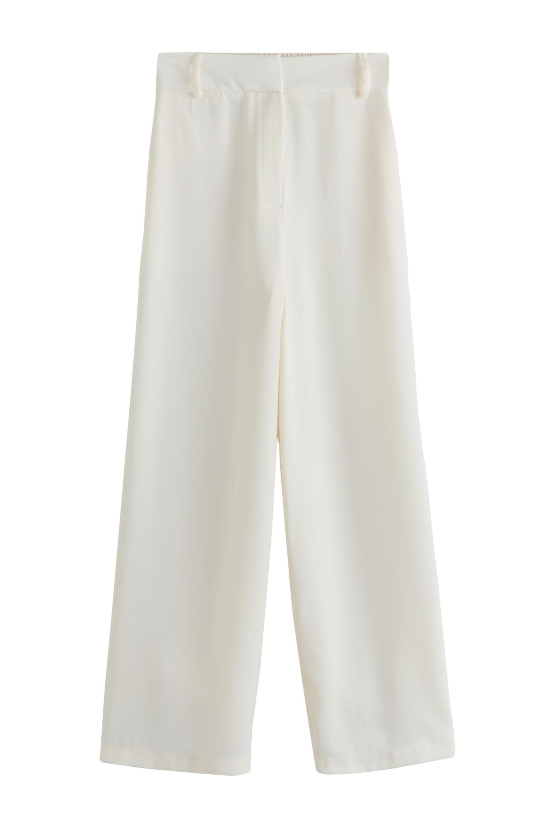 Dehnbund-Hose Satinhose mit weitem Bein, Kurzgröße