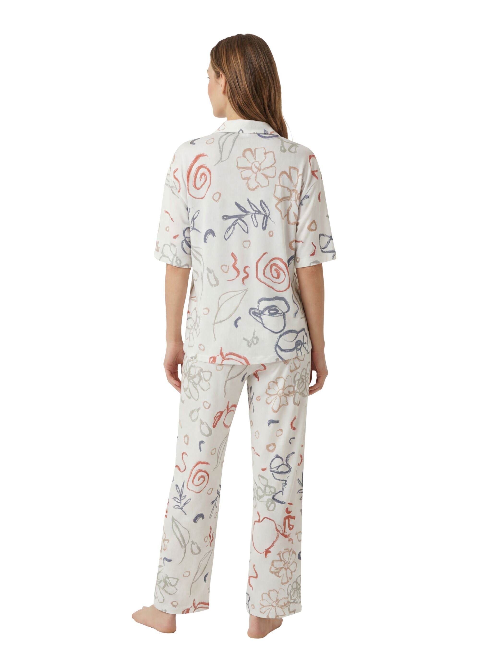 MYJAMA Print-Shirt Cilla (1-tlg) mit Kragen & Knopfleiste