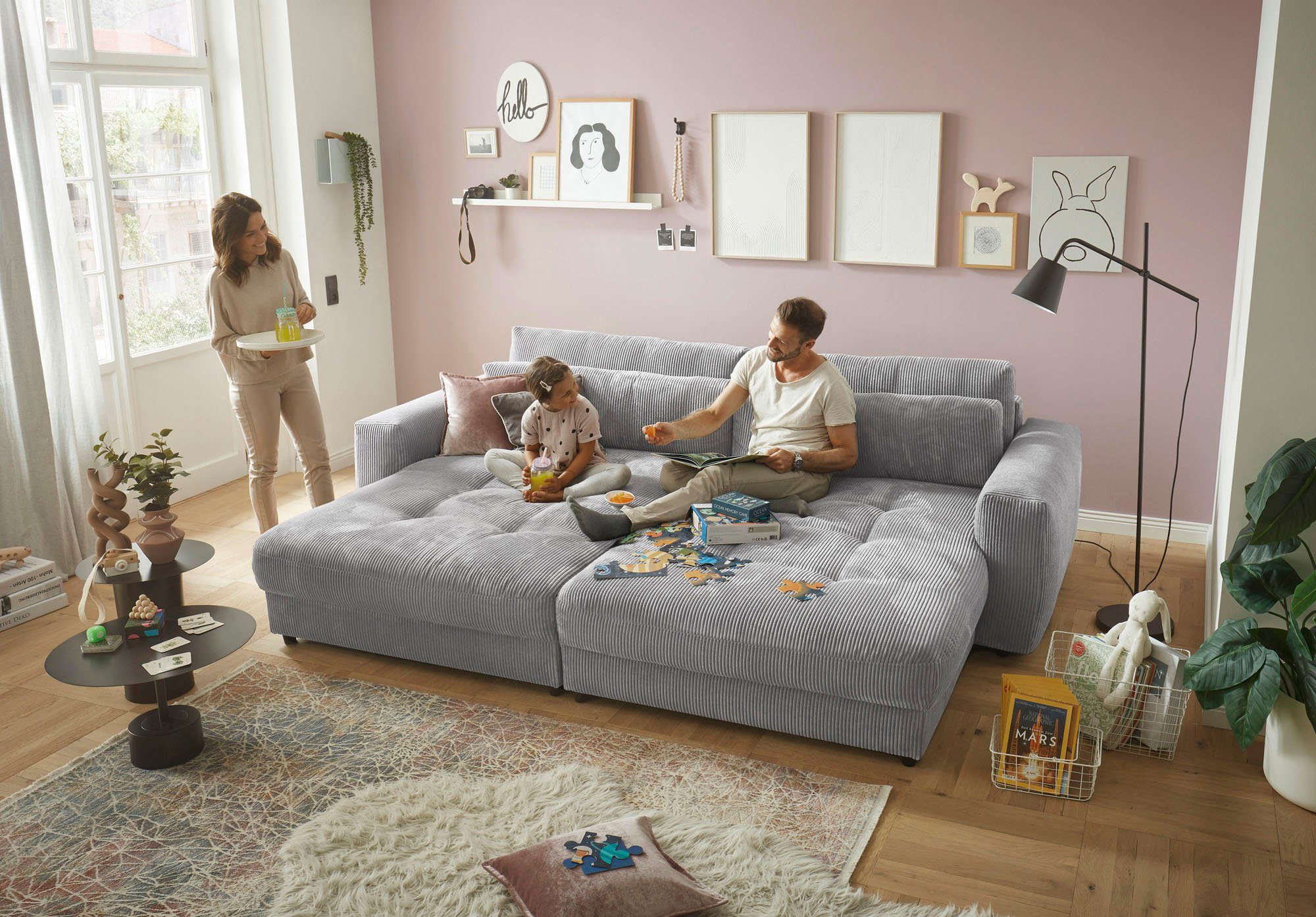 ED EXCITING DESIGN Big-Sofa Loveseat, 2-Sitzer, Barura, Breite 292, 2 Teile günstig online kaufen