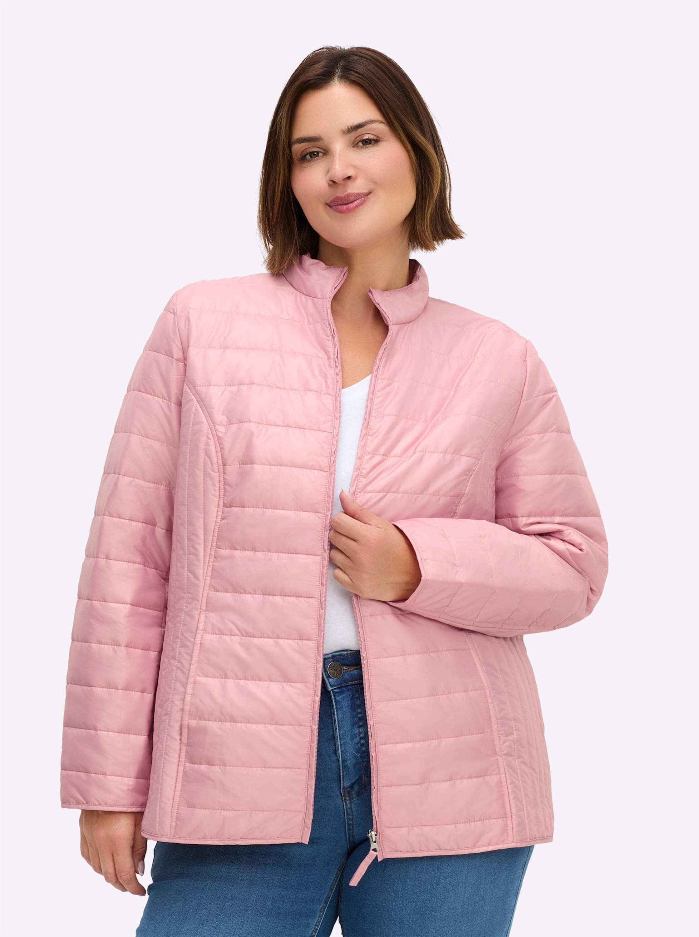 Sieh an! Allwetterjacke Steppjacke Langarm für die Übergangszeit, mit Stehkragen