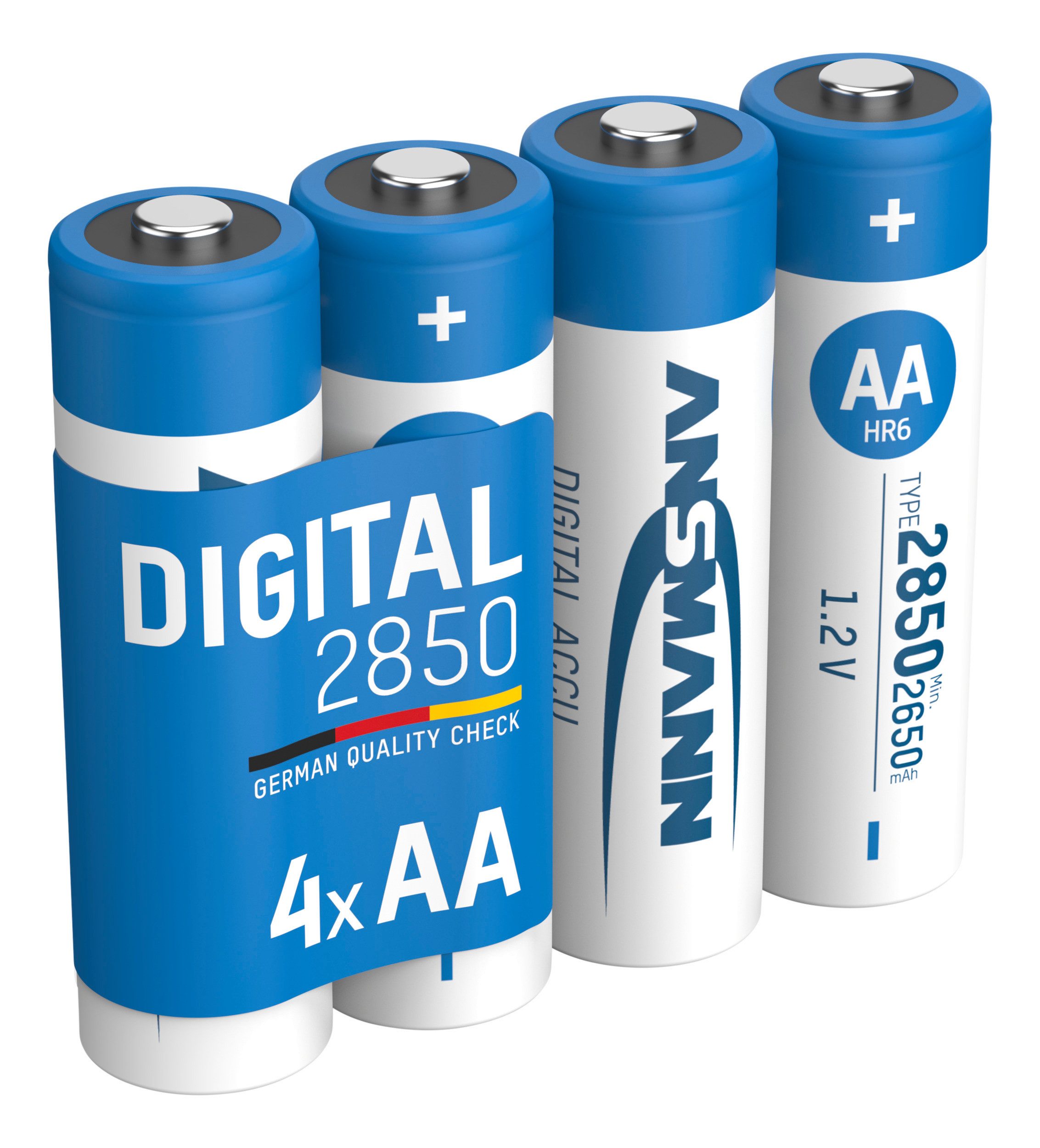 Akku Mignon AA, 4 Stück, min. 2650 mAh 1,2V Ni-MH,hohe Kapazität Akku
