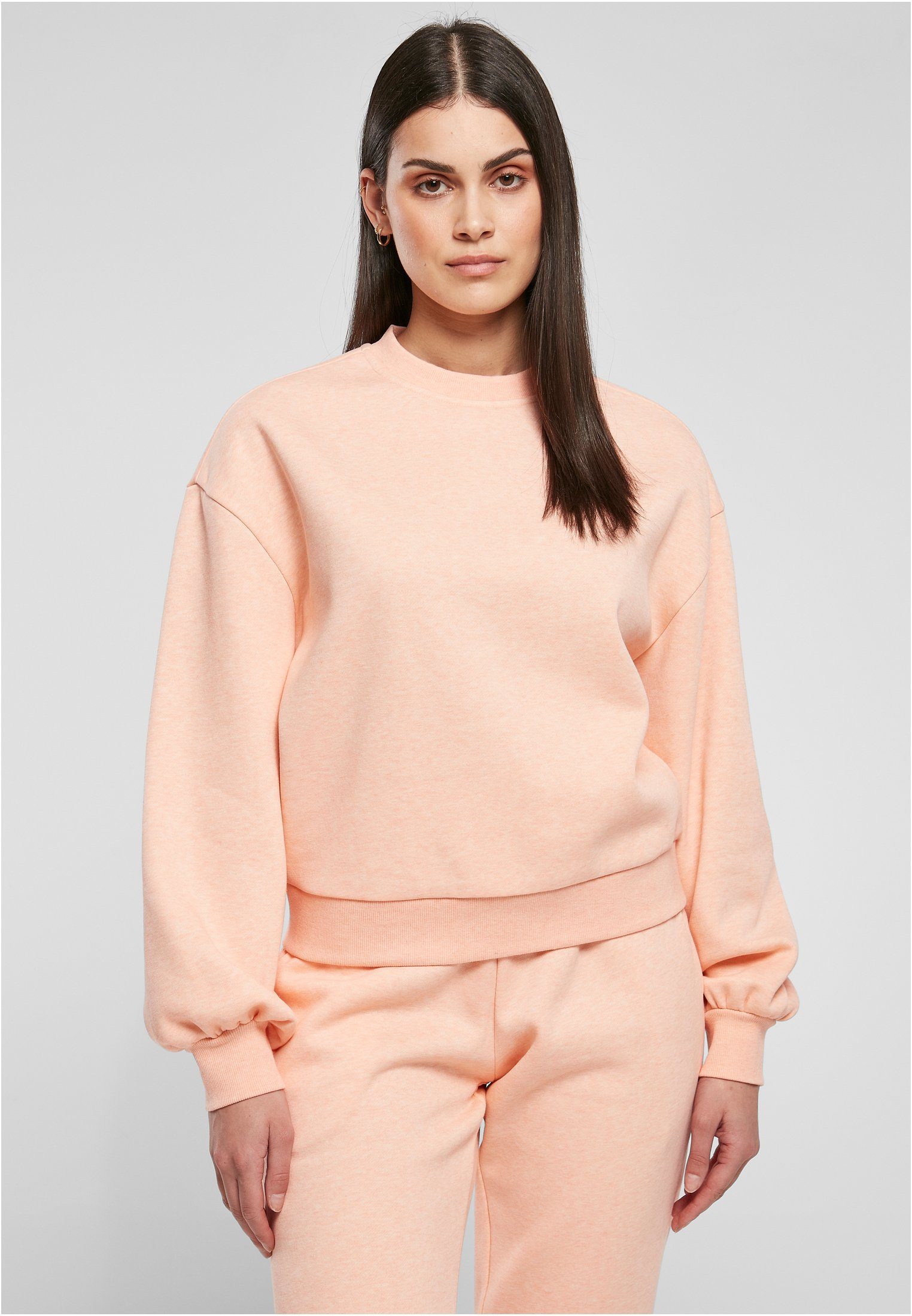 Ladies URBAN papaya Melange CLASSICS Color (1-tlg) melange Sweater Damen Oversized Crewneck