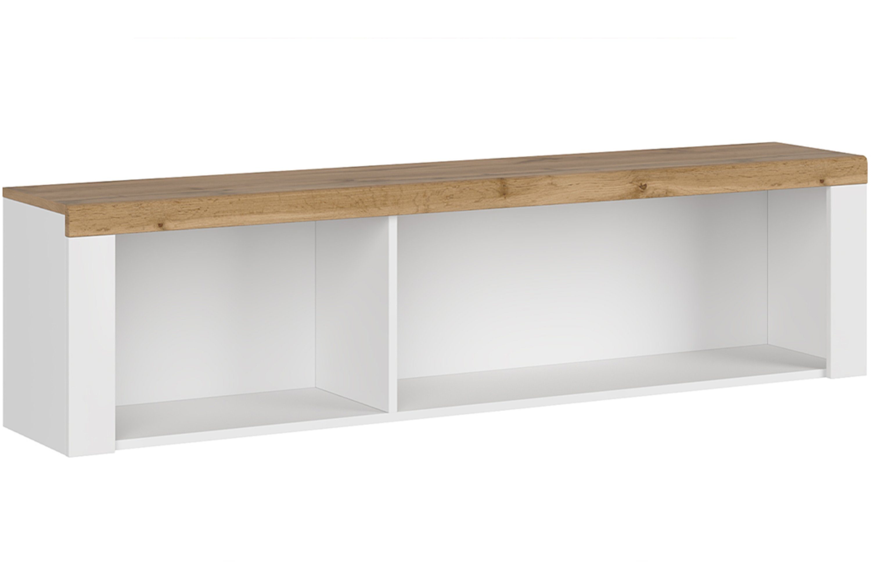 KONSIMO® Wandregal DAMINO Wandregal, mit Türe, mit Schublade, mit Einlegeböden, glänzend, zeitloses Design